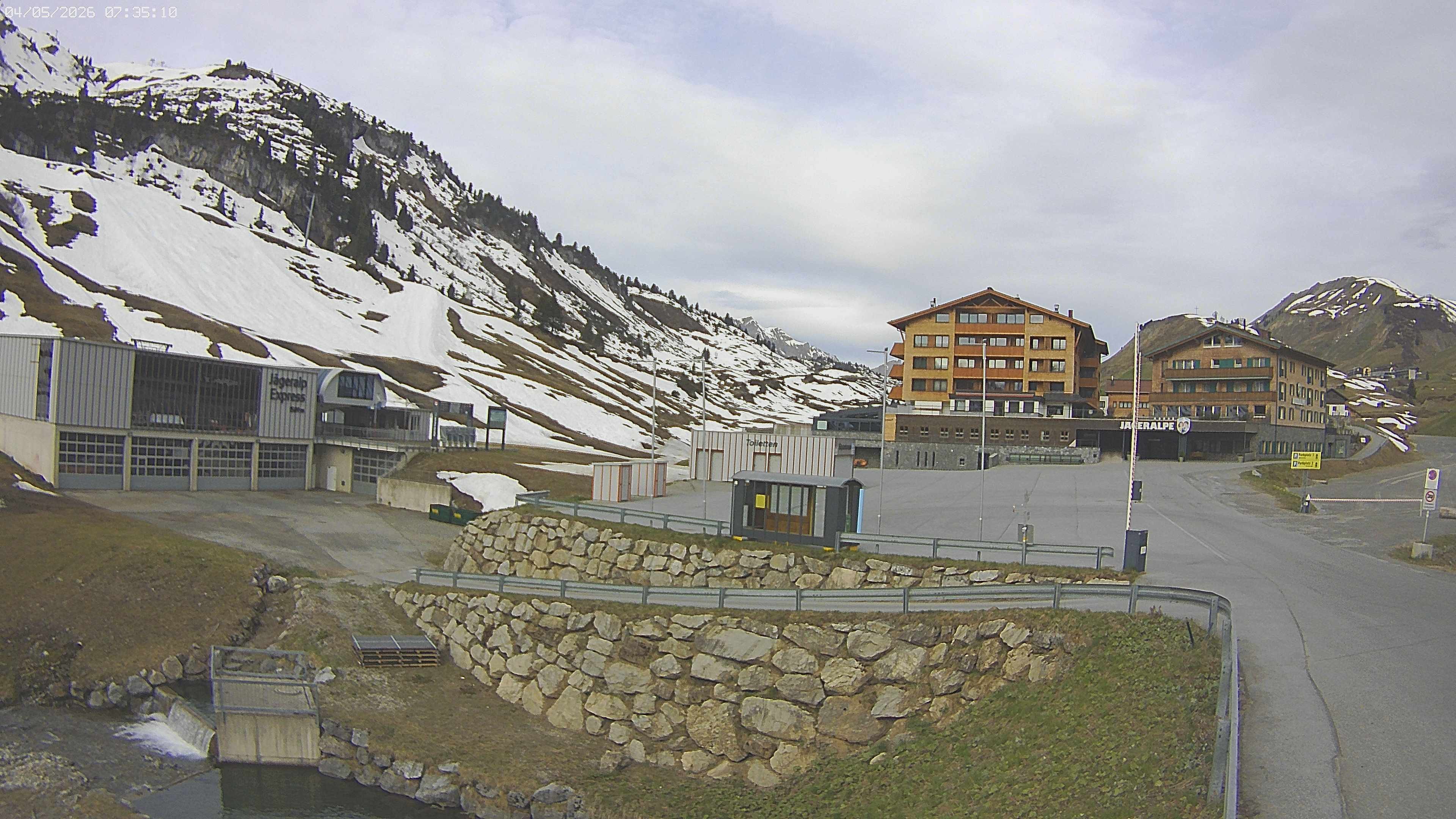Archiv Foto Webcam Jägeralpe: Blick aufs Hotel