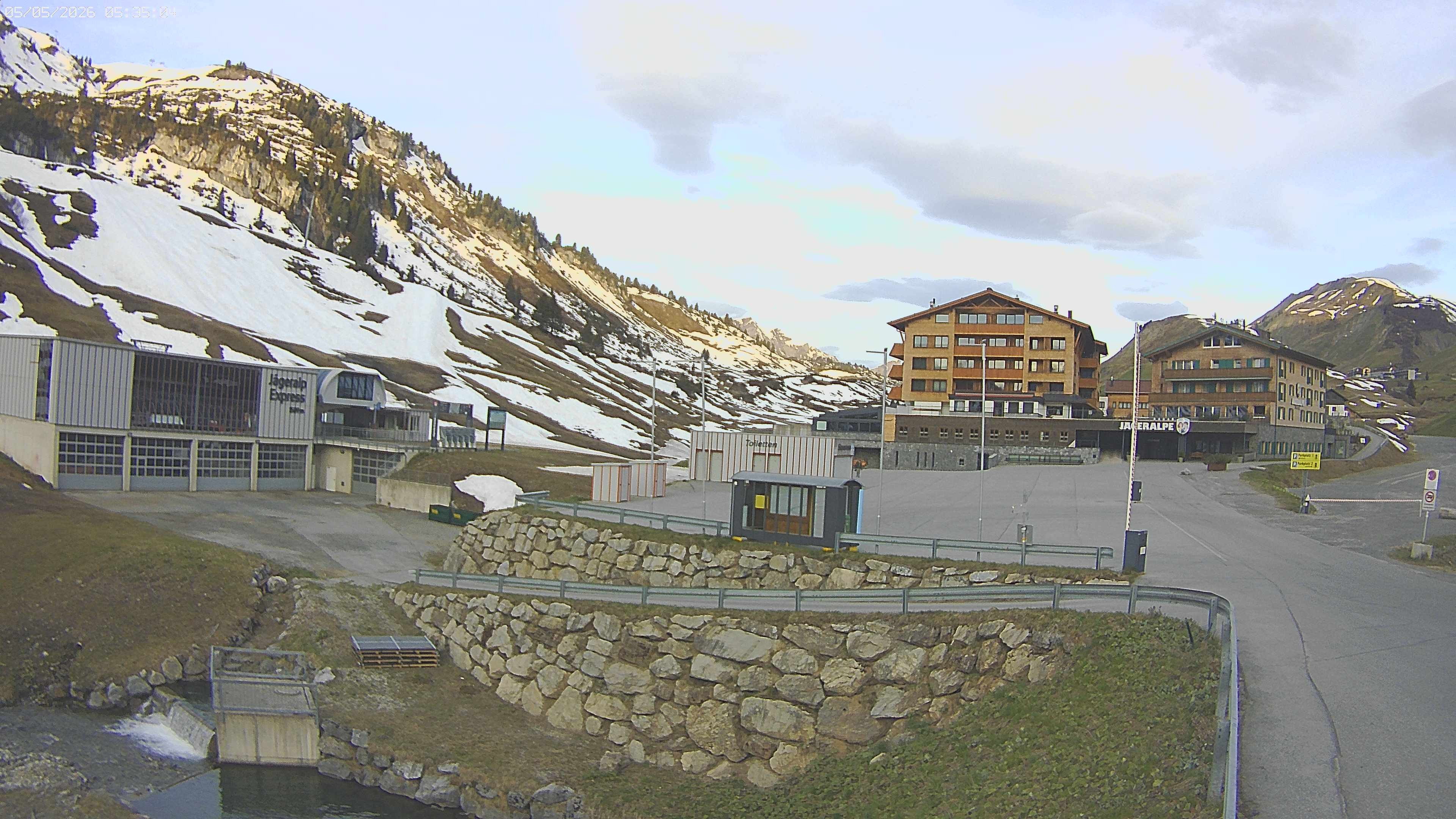 Archiv Foto Webcam Jägeralpe: Blick aufs Hotel