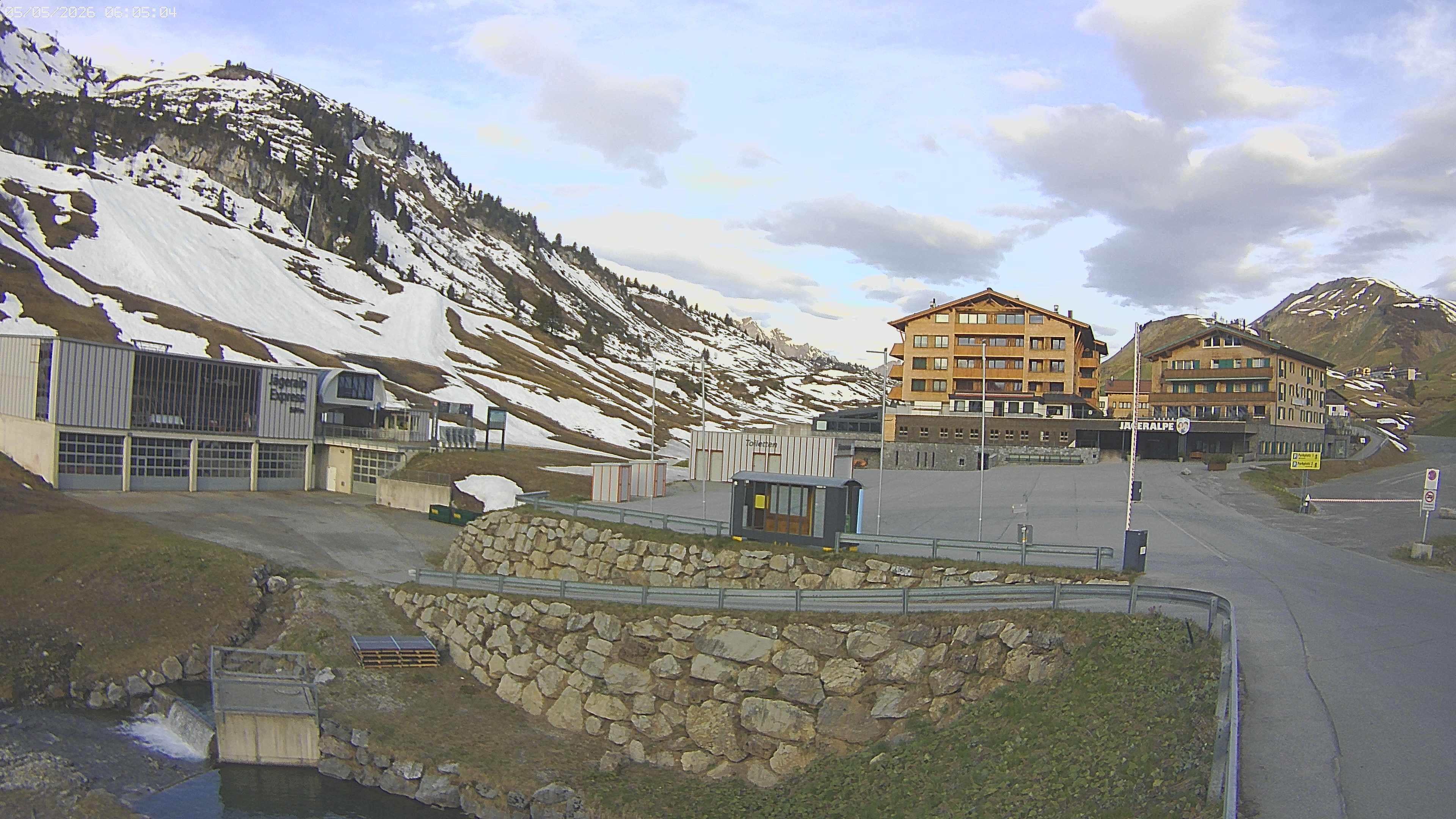 Archived image Webcam Jägeralpe: View Hotel