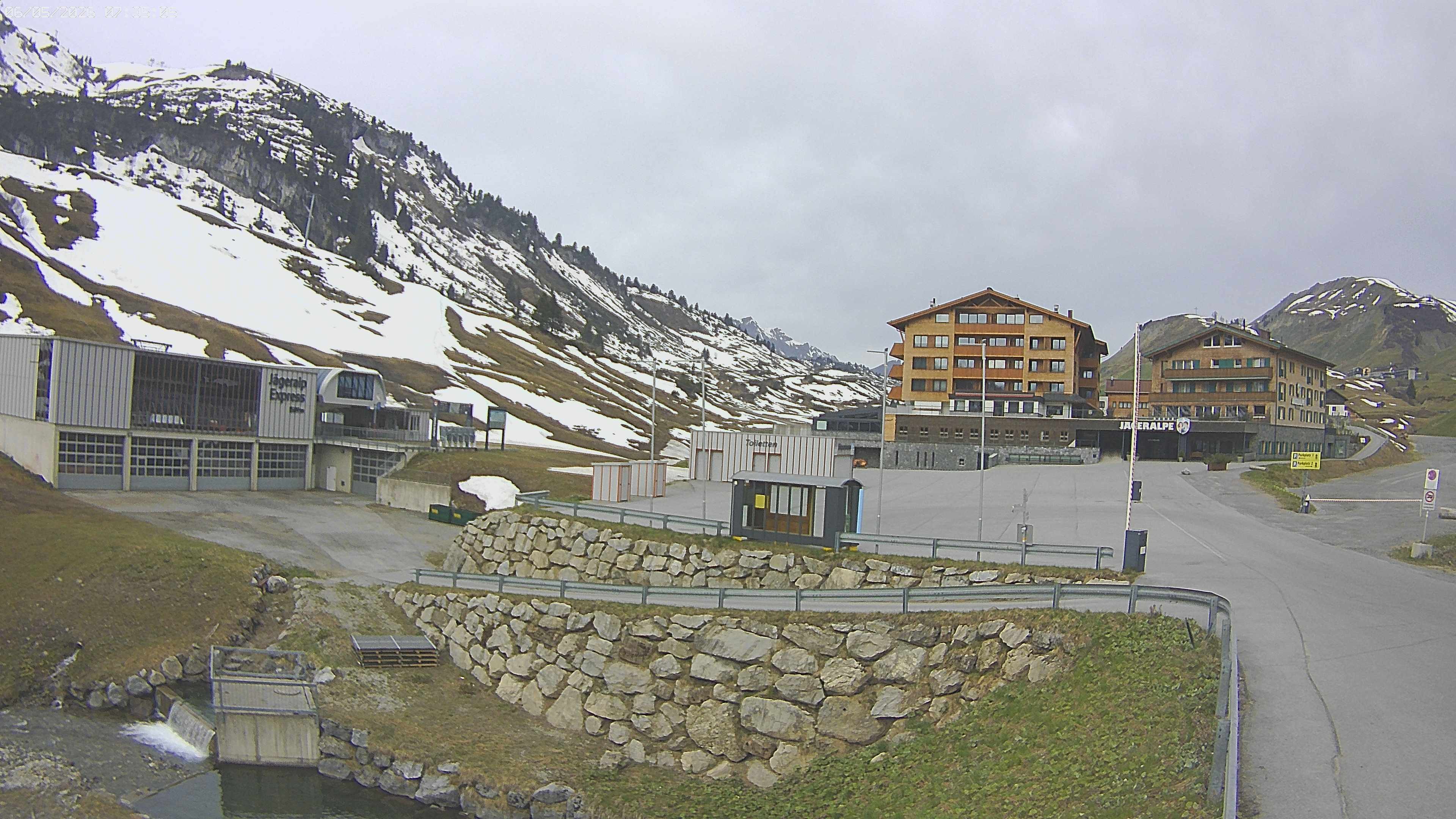 Archived image Webcam Jägeralpe: View Hotel