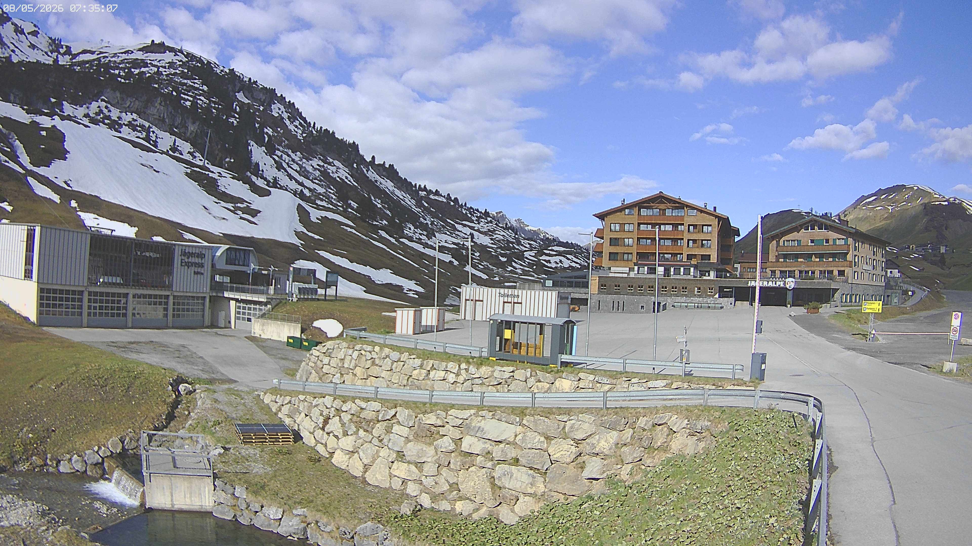 Archived image Webcam Jägeralpe: View Hotel