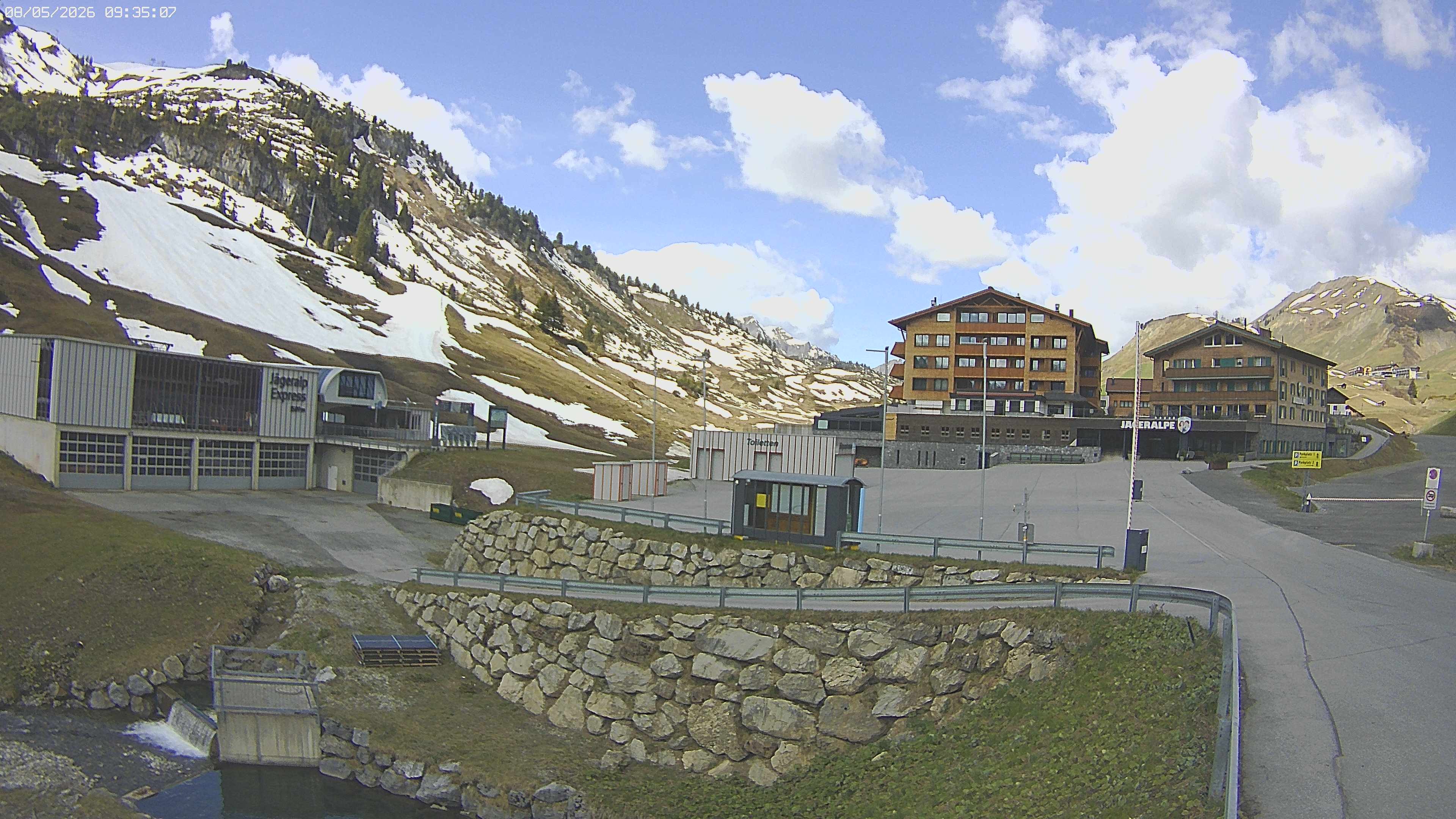 Archived image Webcam Jägeralpe: View Hotel