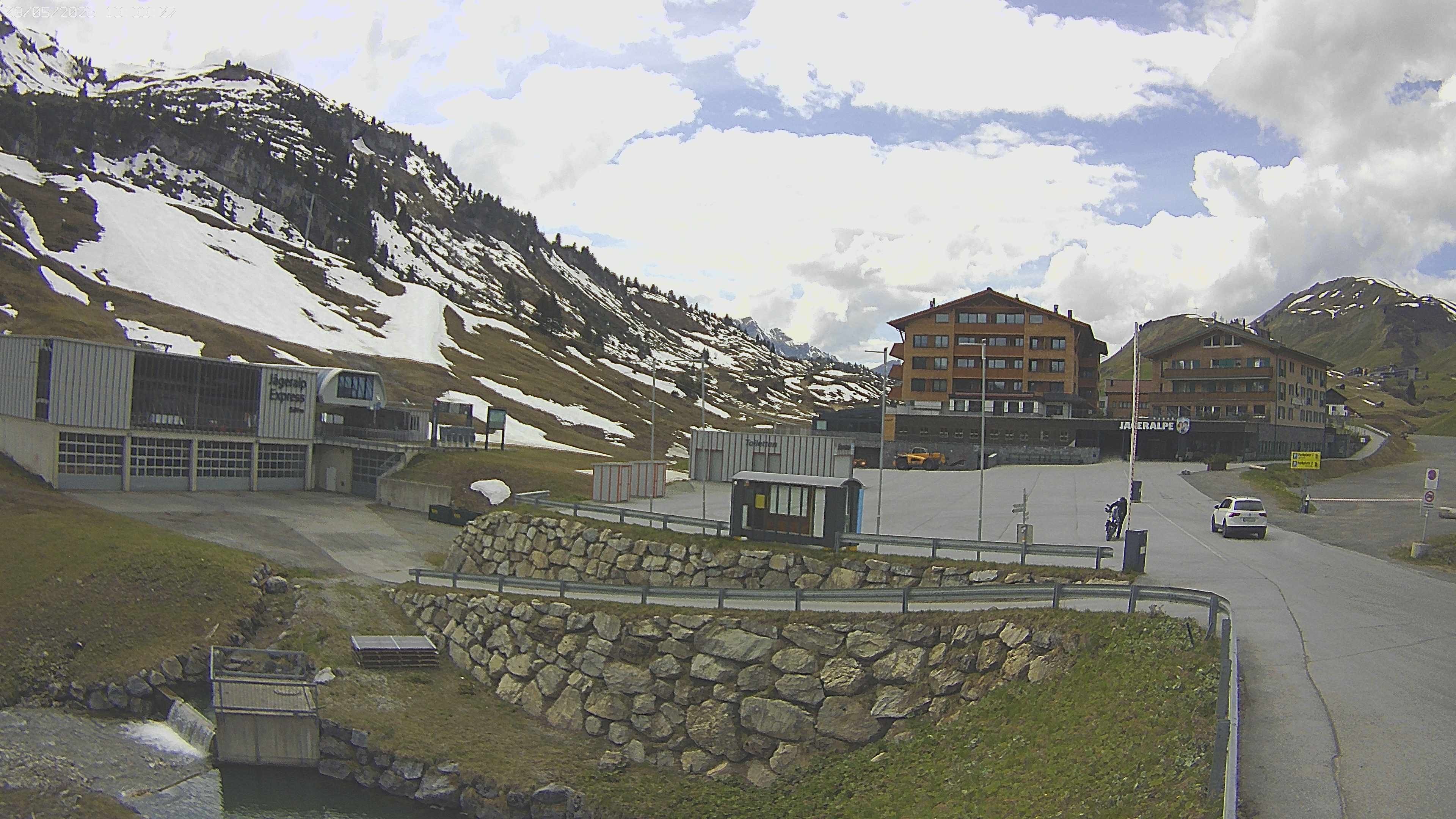 Archived image Webcam Jägeralpe: View Hotel