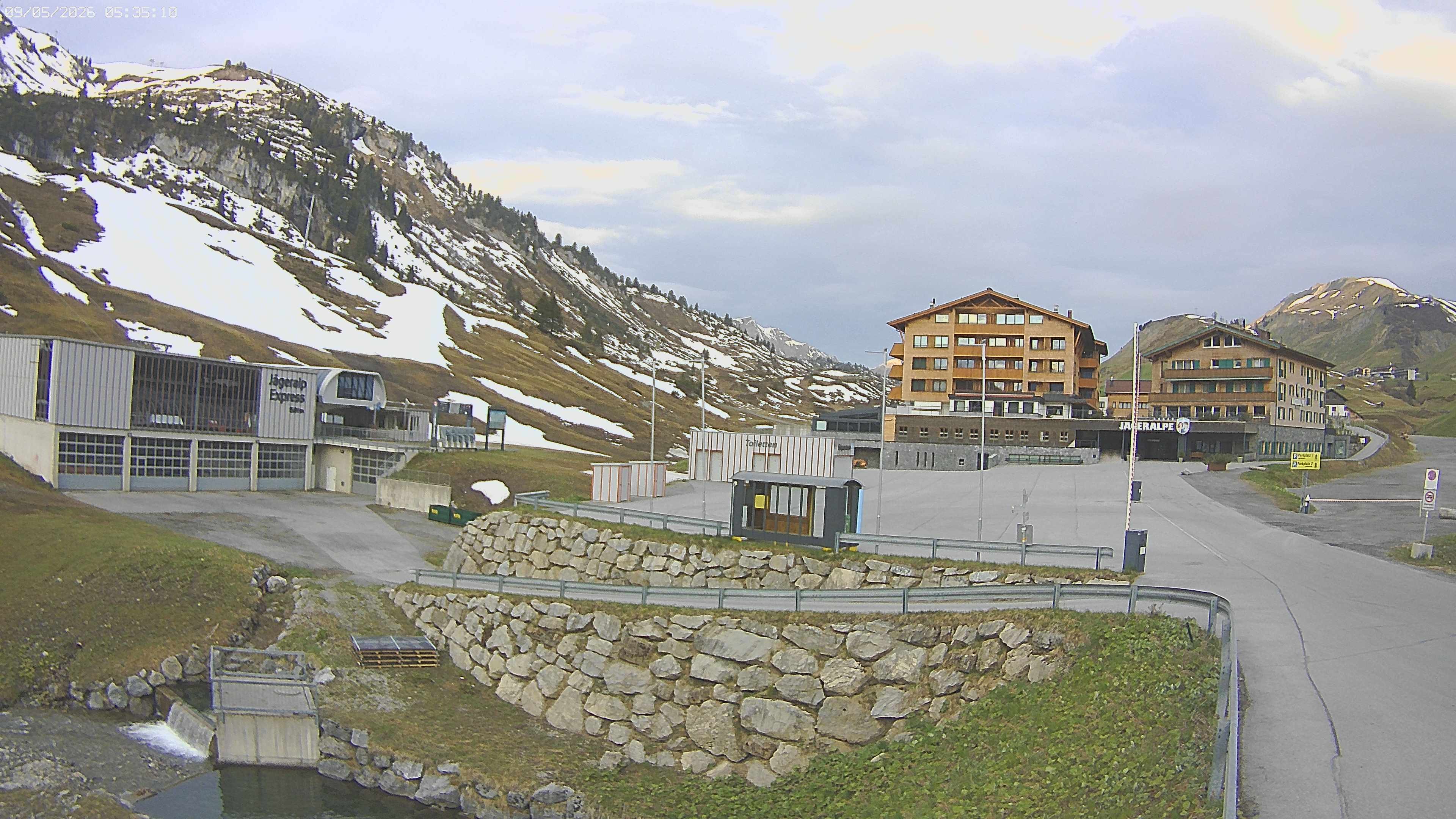 Archived image Webcam Jägeralpe: View Hotel