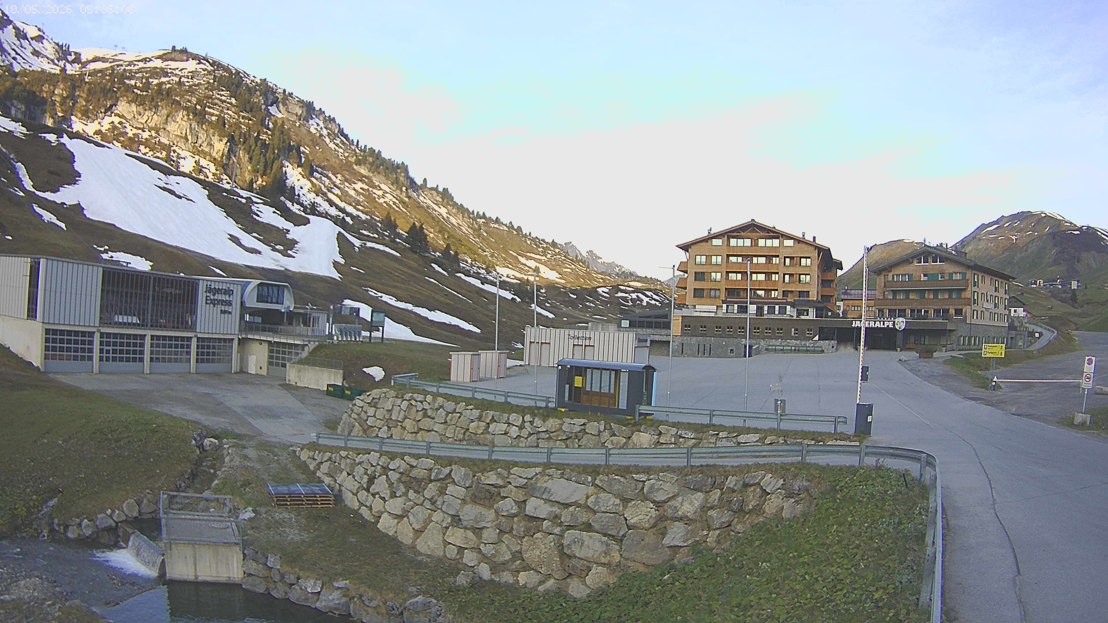 Archiv Foto Webcam Jägeralpe: Blick aufs Hotel