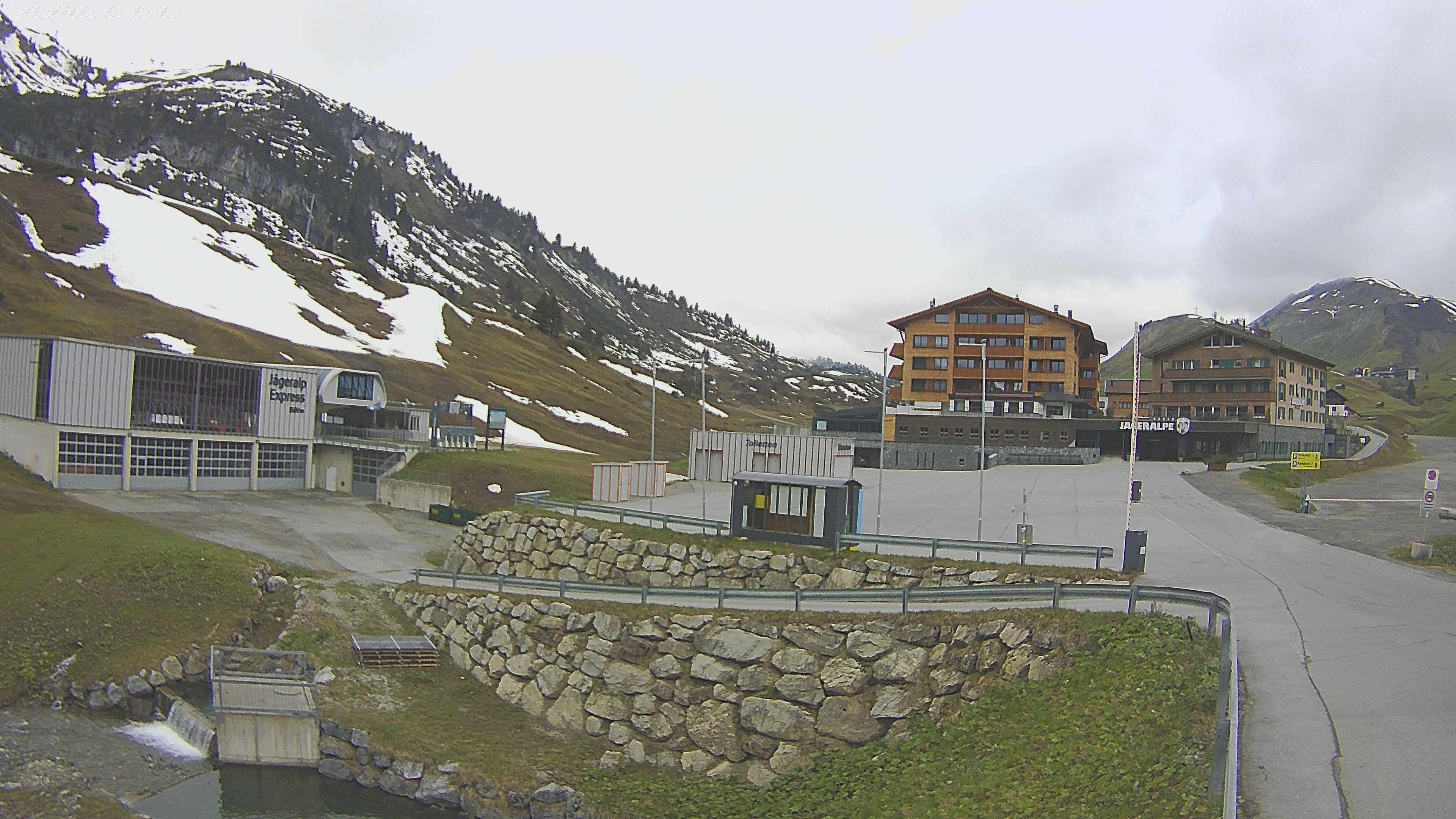 Archiv Foto Webcam Jägeralpe: Blick aufs Hotel
