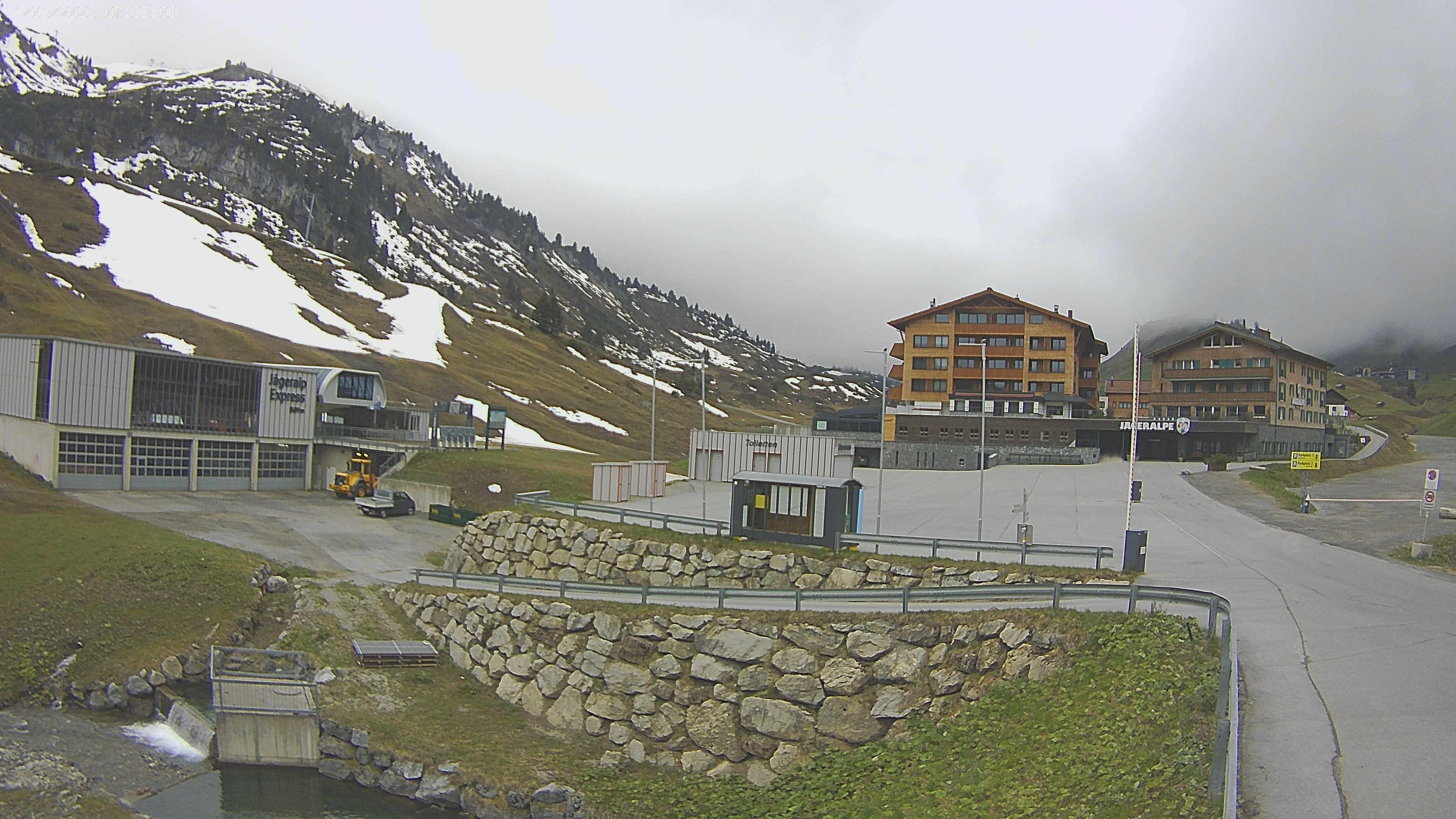 Archiv Foto Webcam Jägeralpe: Blick aufs Hotel