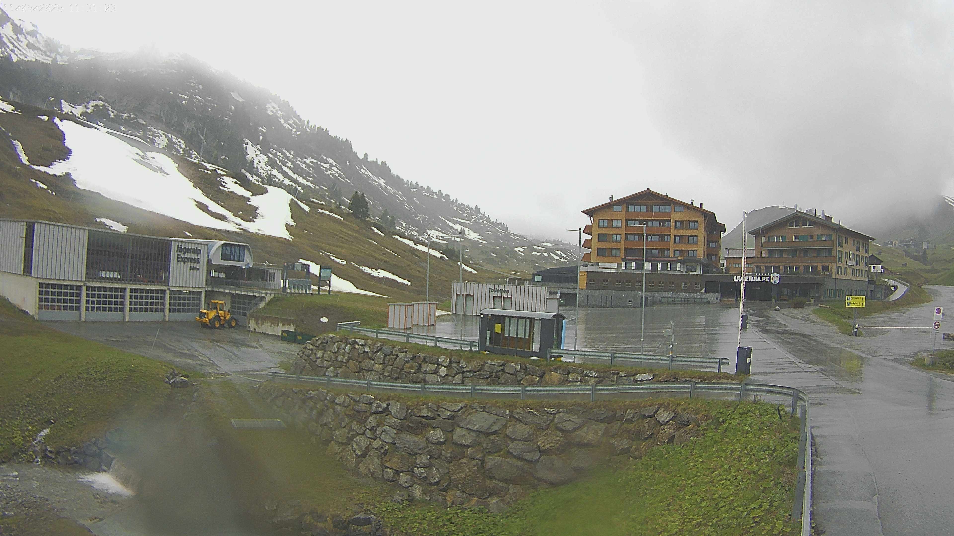 Archiv Foto Webcam Jägeralpe: Blick aufs Hotel