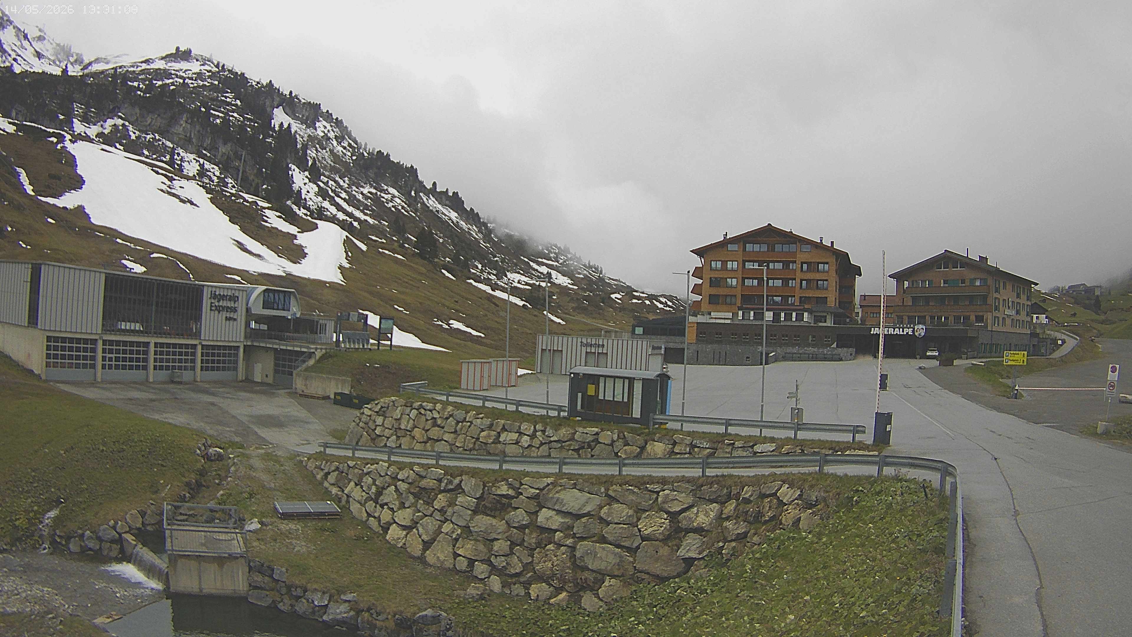 Archiv Foto Webcam Jägeralpe: Blick aufs Hotel
