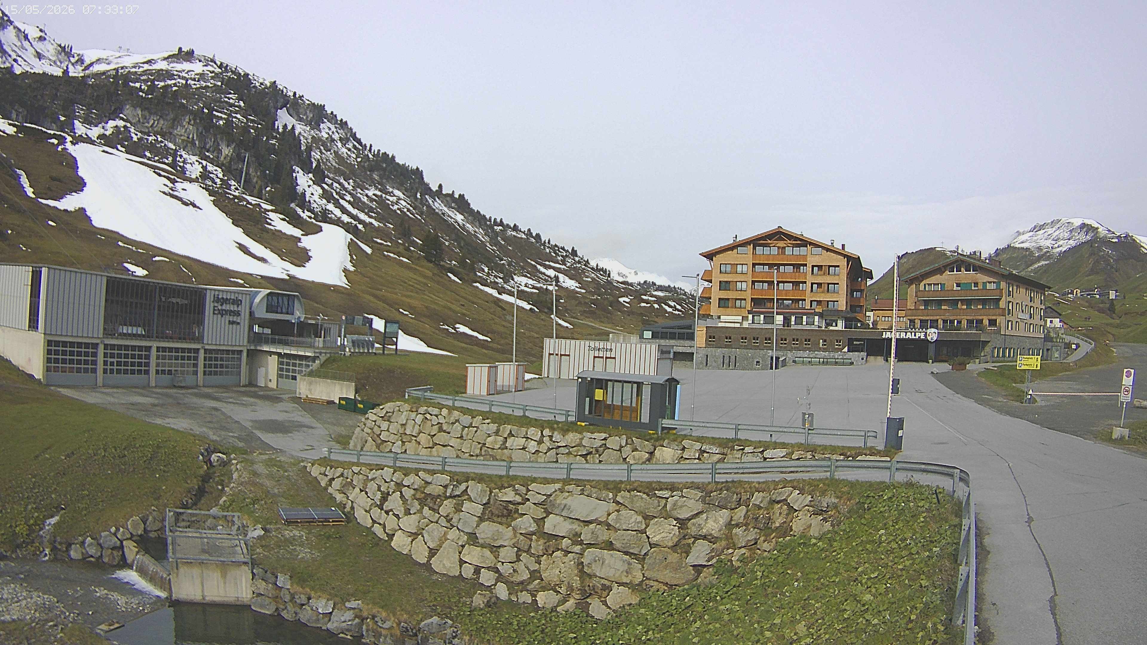Archiv Foto Webcam Jägeralpe: Blick aufs Hotel