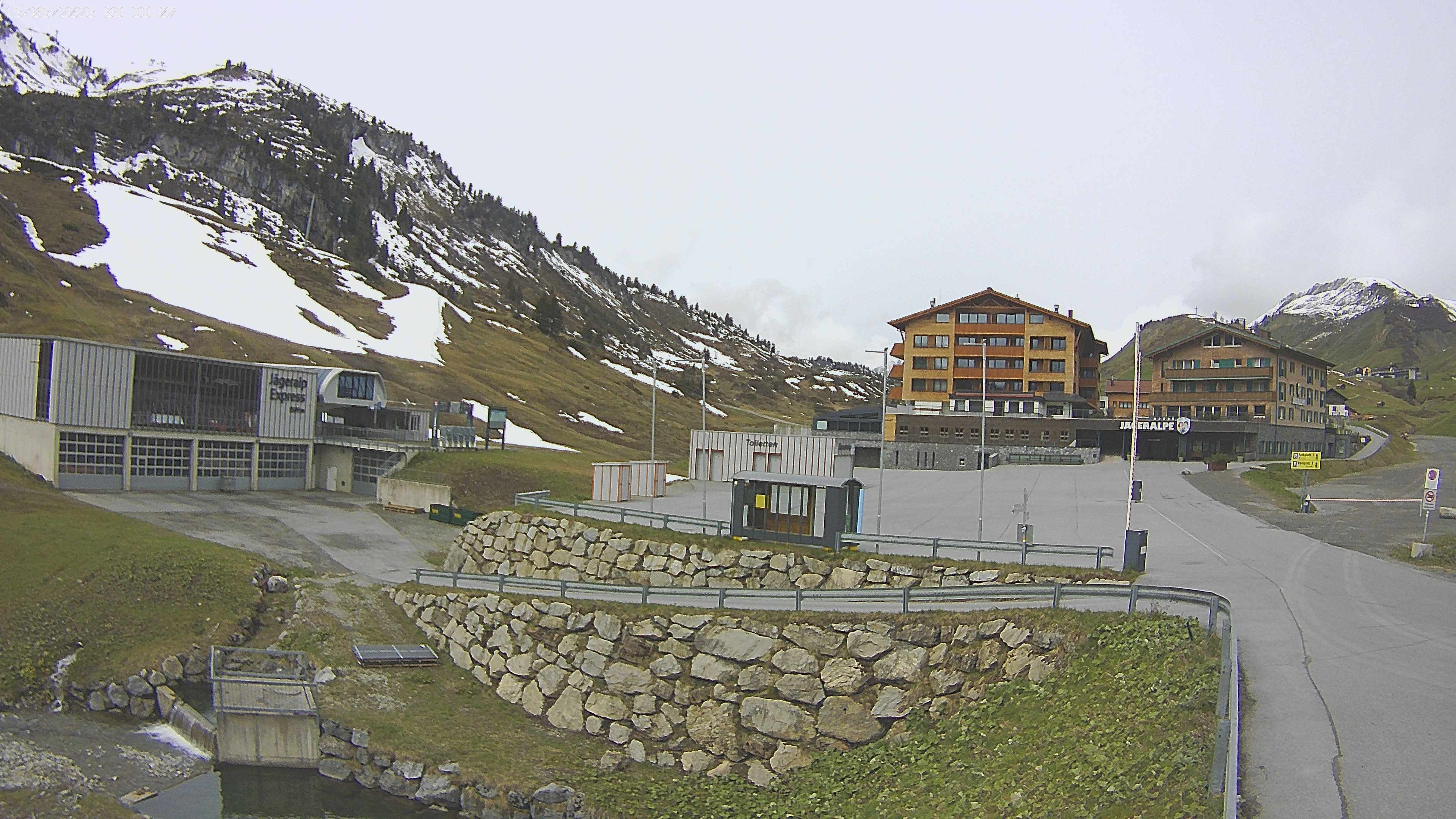 Archiv Foto Webcam Jägeralpe: Blick aufs Hotel