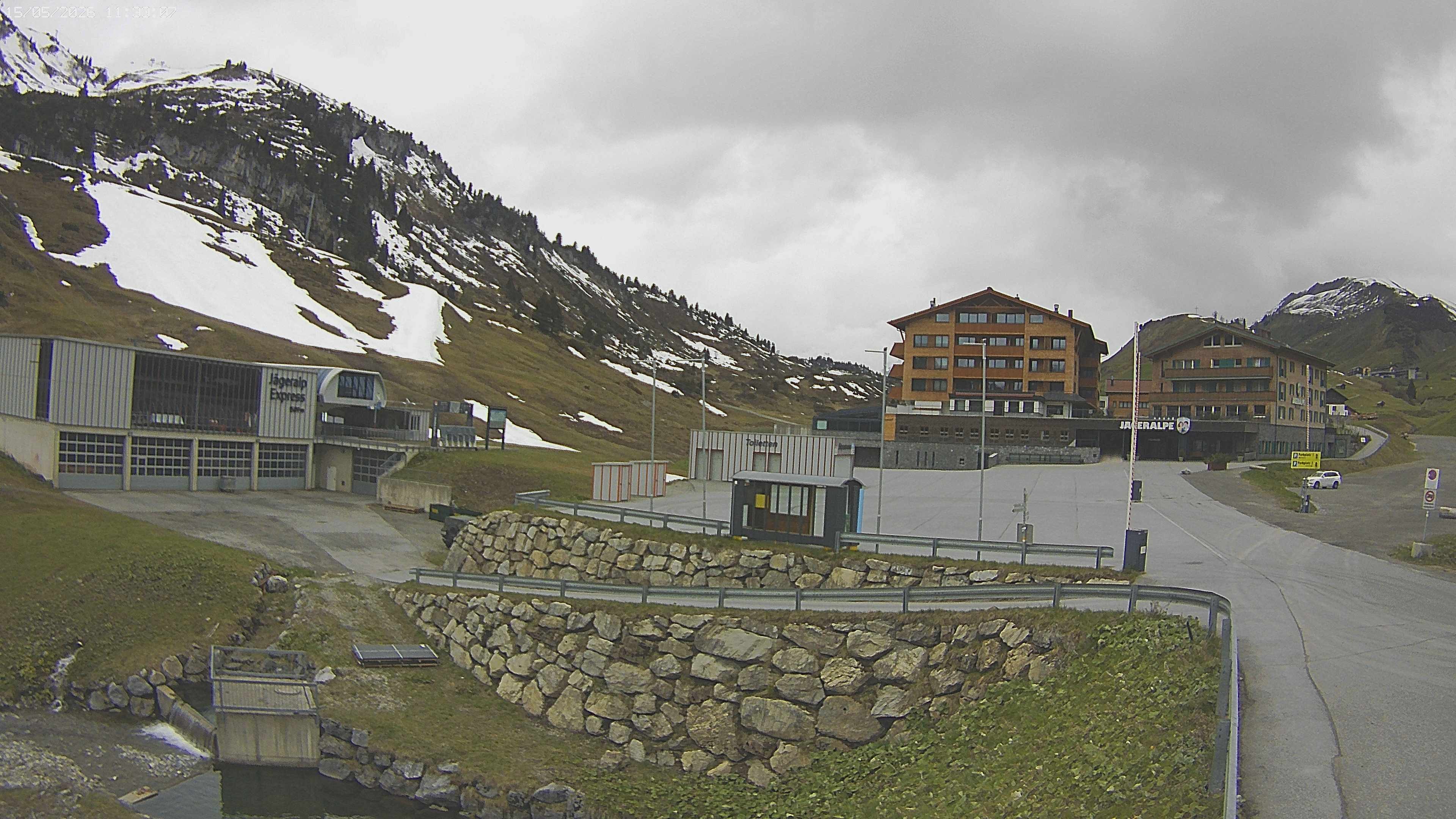 Archiv Foto Webcam Jägeralpe: Blick aufs Hotel