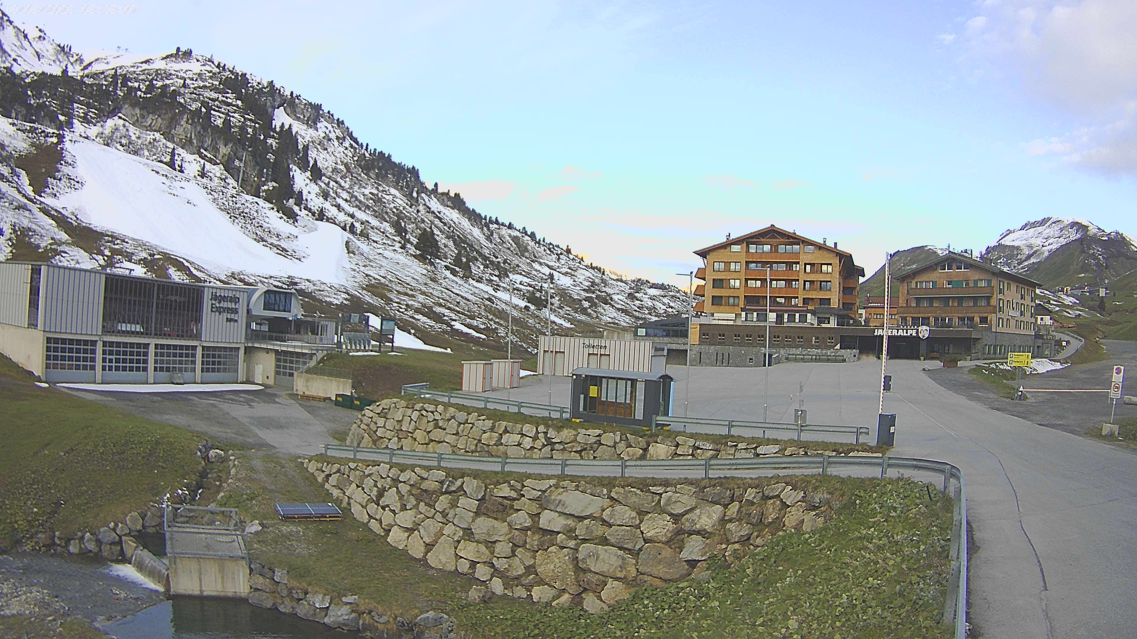 Archiv Foto Webcam Jägeralpe: Blick aufs Hotel