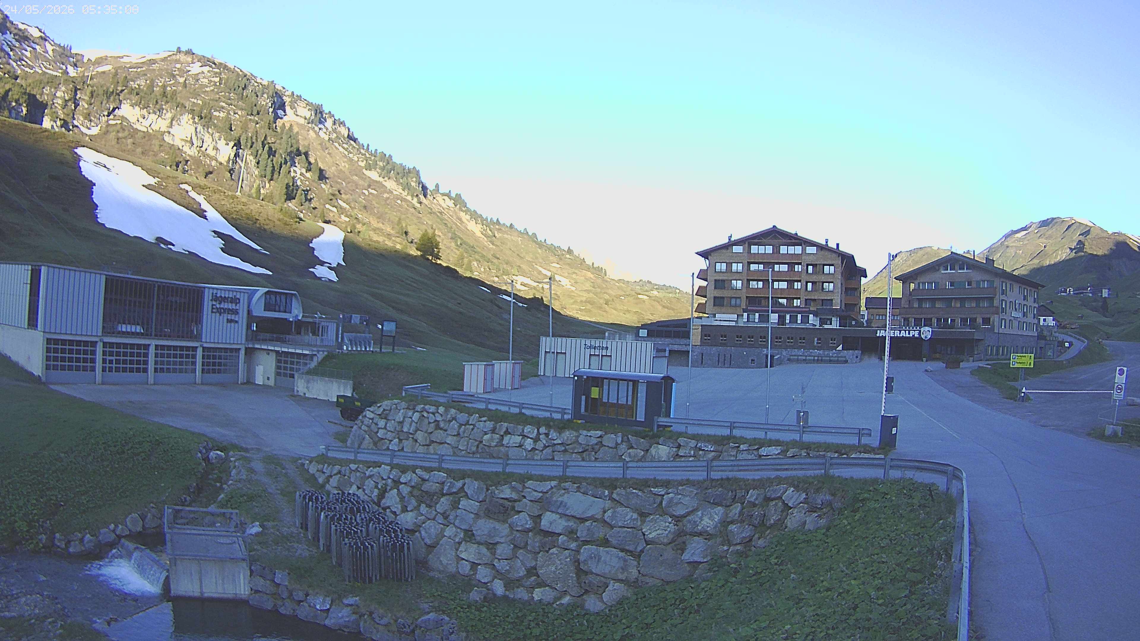 Archiv Foto Webcam Jägeralpe: Blick aufs Hotel