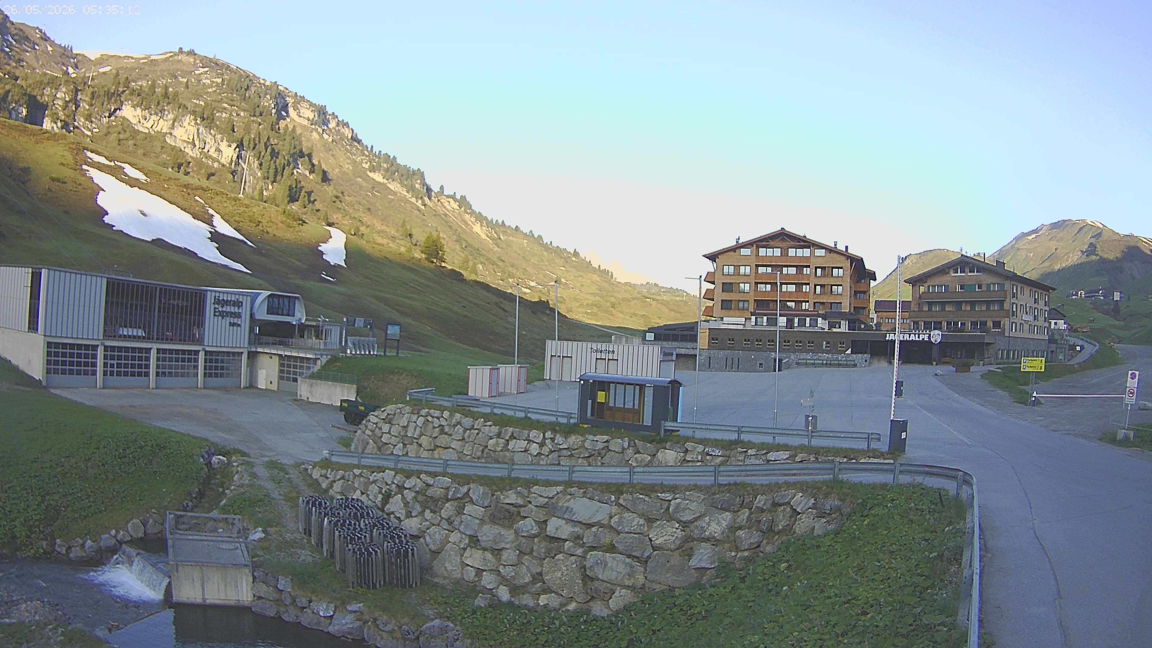 Archiv Foto Webcam Jägeralpe: Blick aufs Hotel