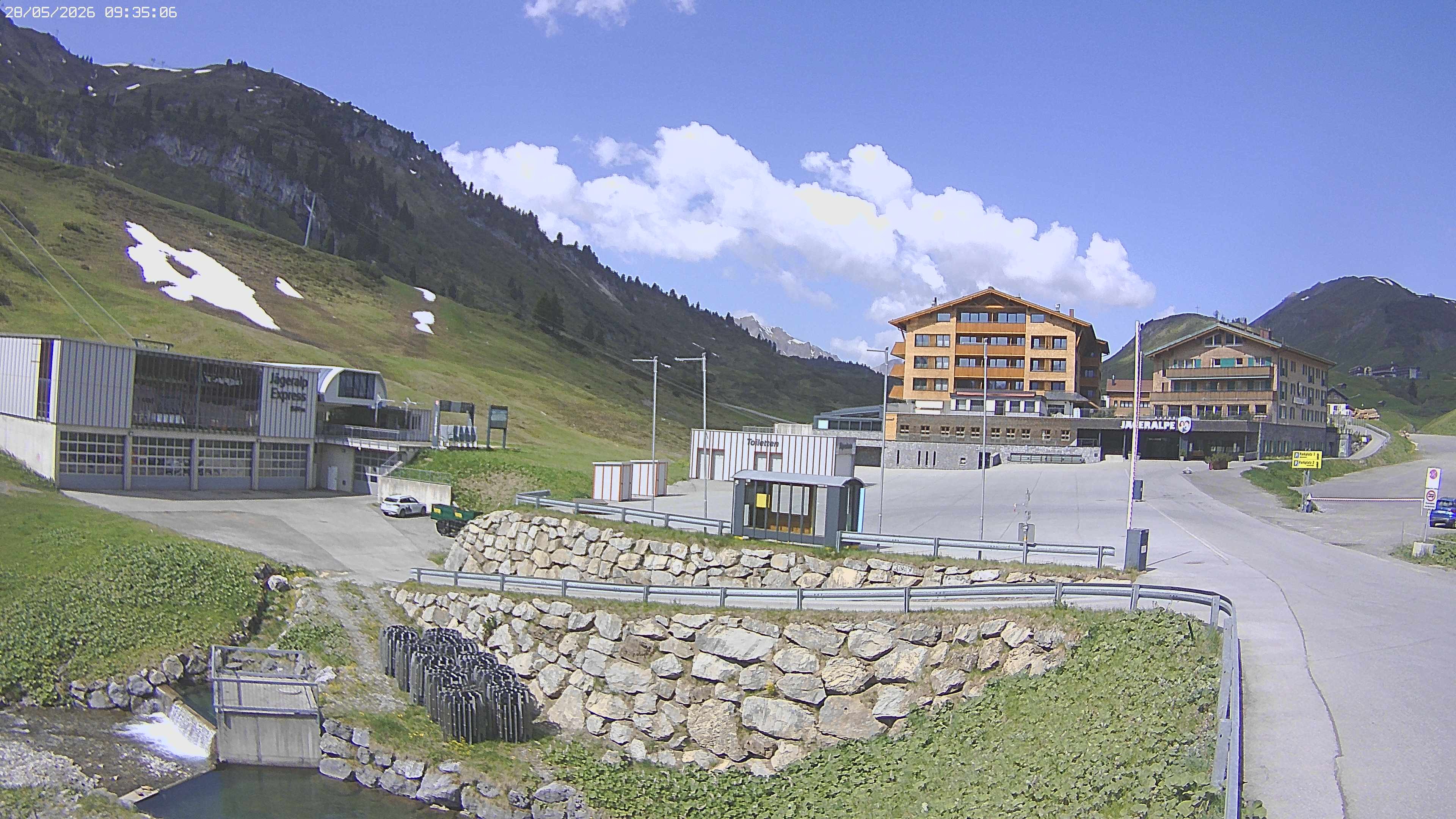 Archived image Webcam Jägeralpe: View Hotel