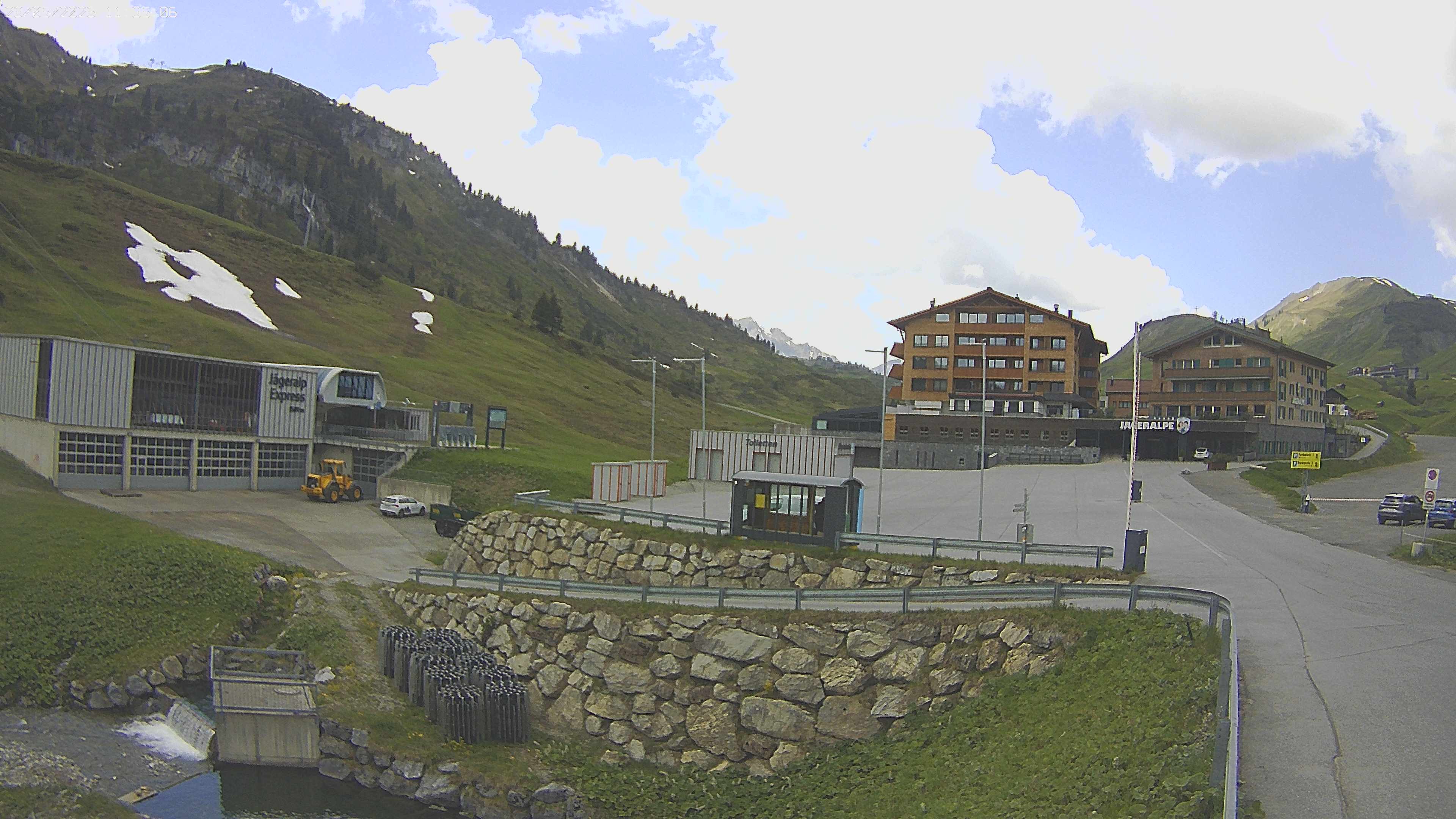 Archived image Webcam Jägeralpe: View Hotel