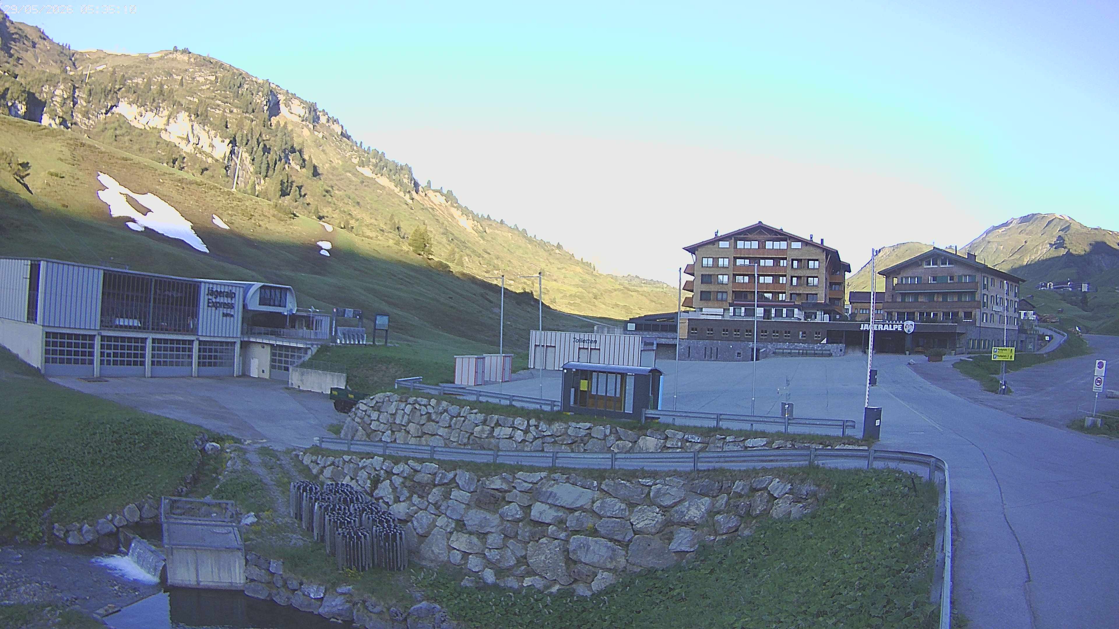 Archiv Foto Webcam Jägeralpe: Blick aufs Hotel