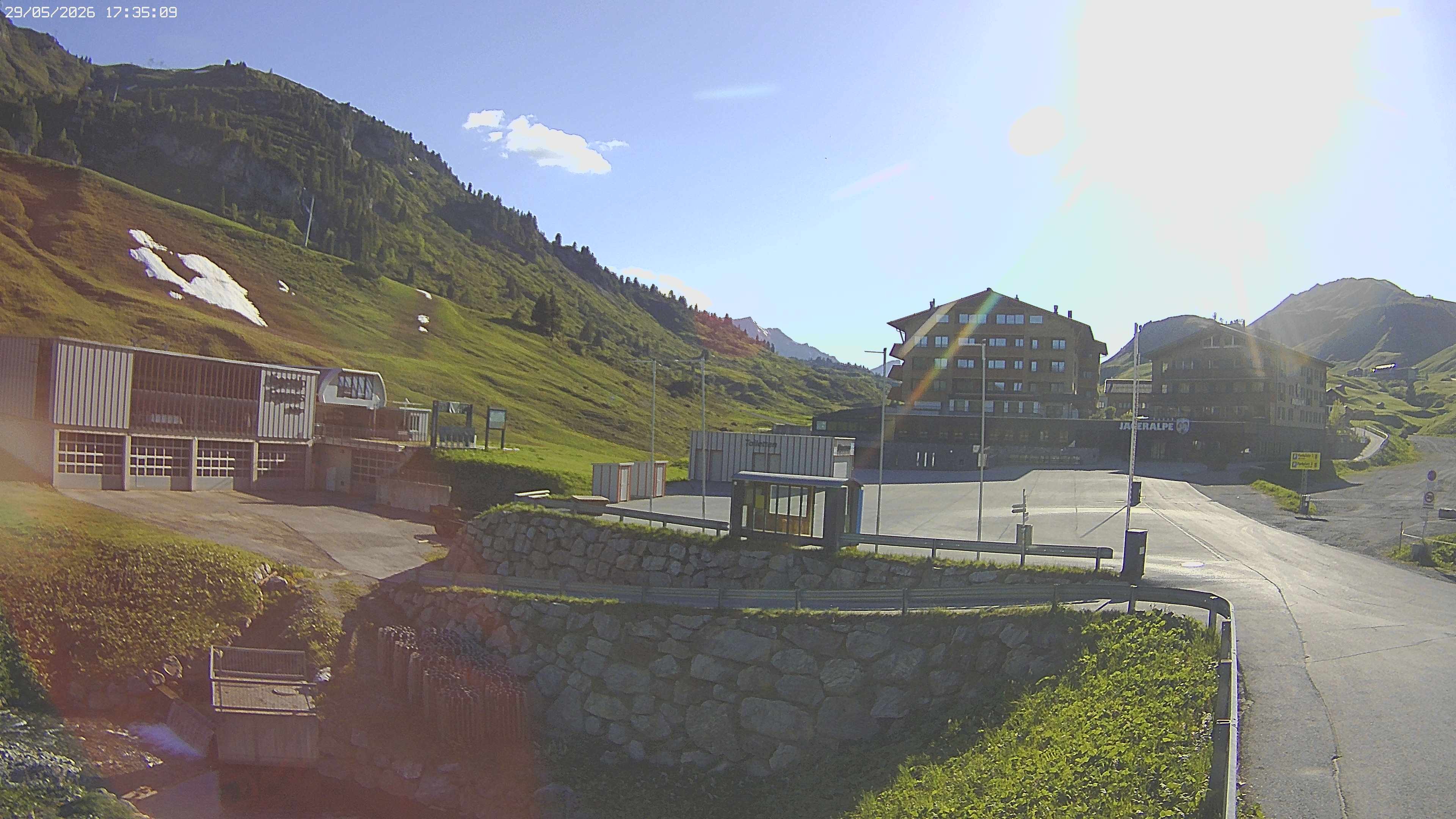 Archiv Foto Webcam Jägeralpe: Blick aufs Hotel