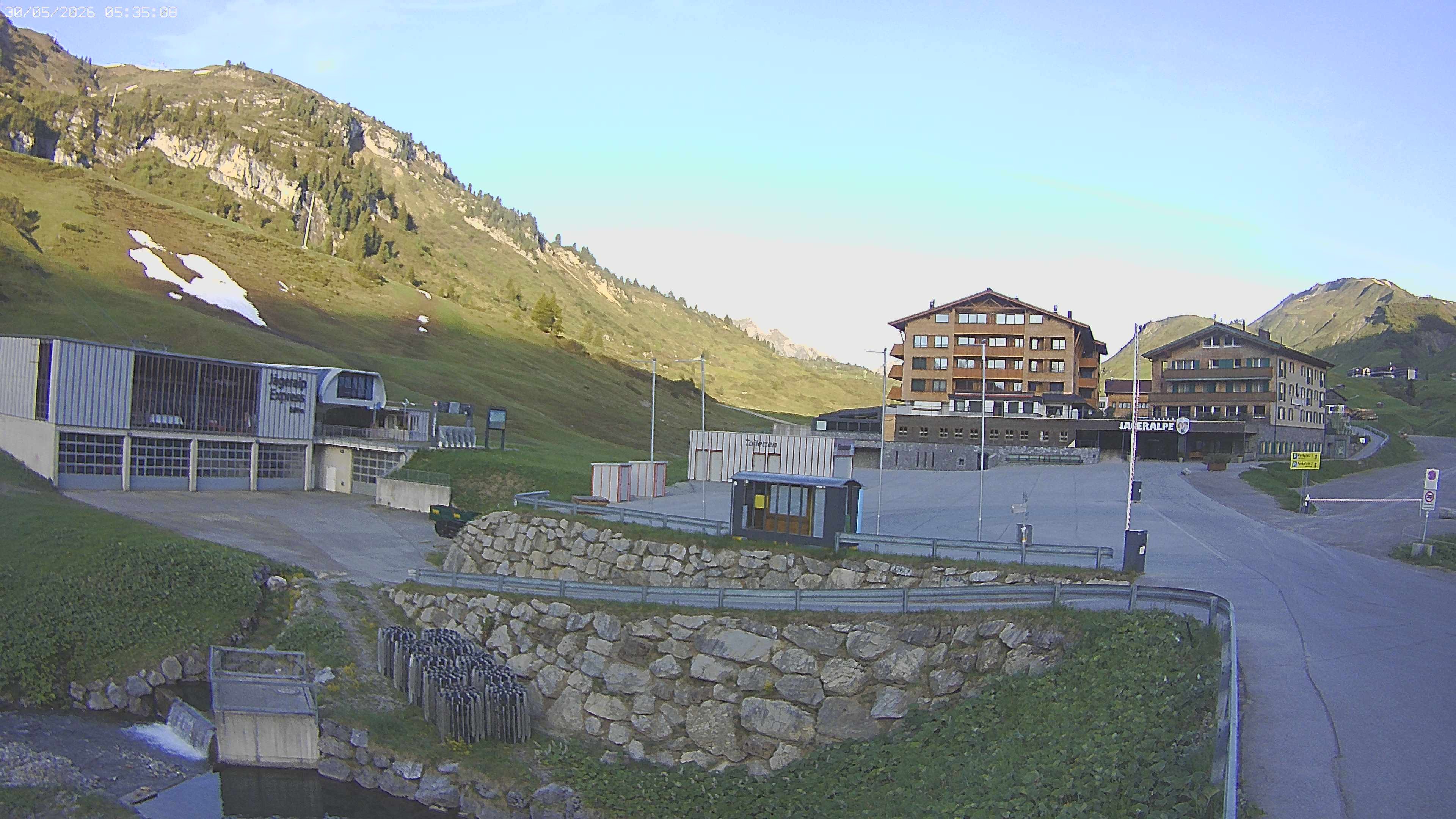 Archived image Webcam Jägeralpe: View Hotel