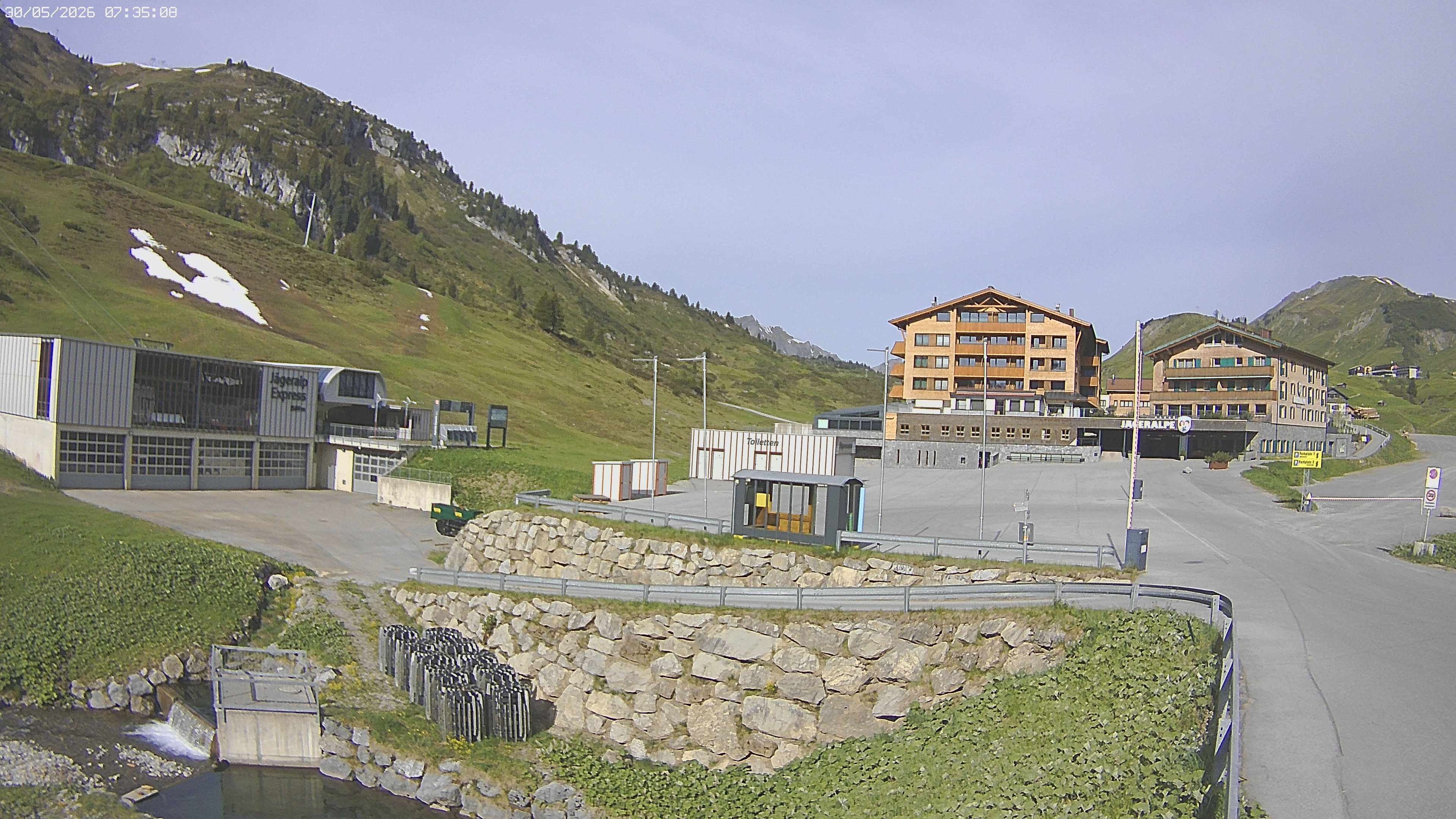 Archived image Webcam Jägeralpe: View Hotel