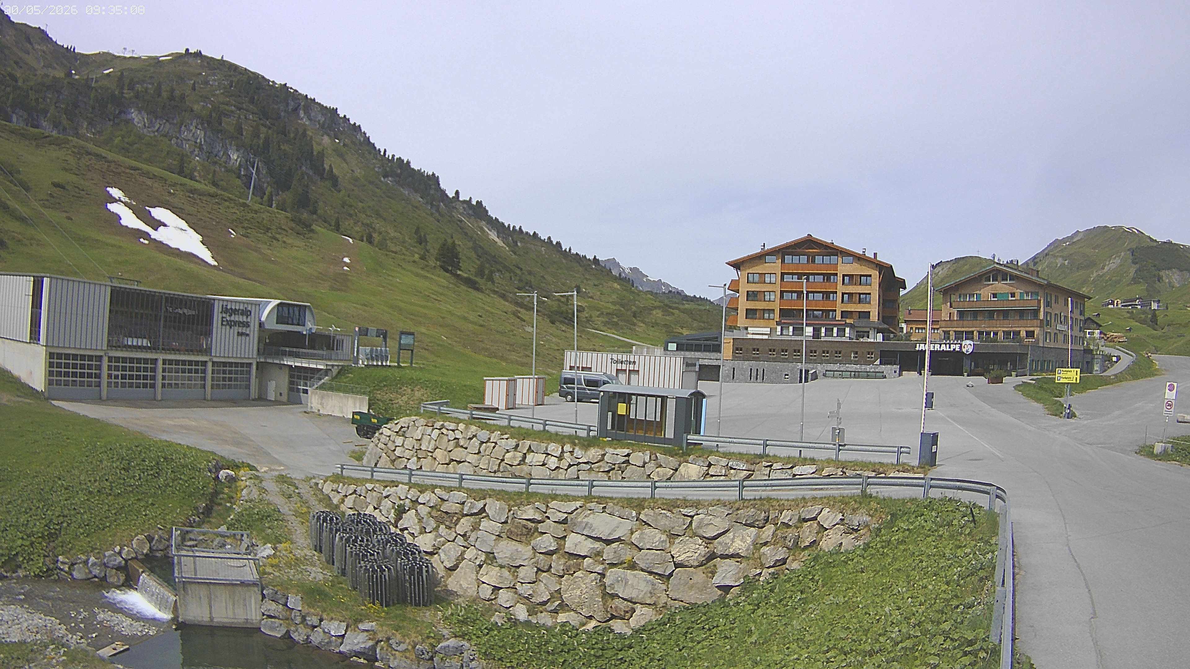 Archived image Webcam Jägeralpe: View Hotel