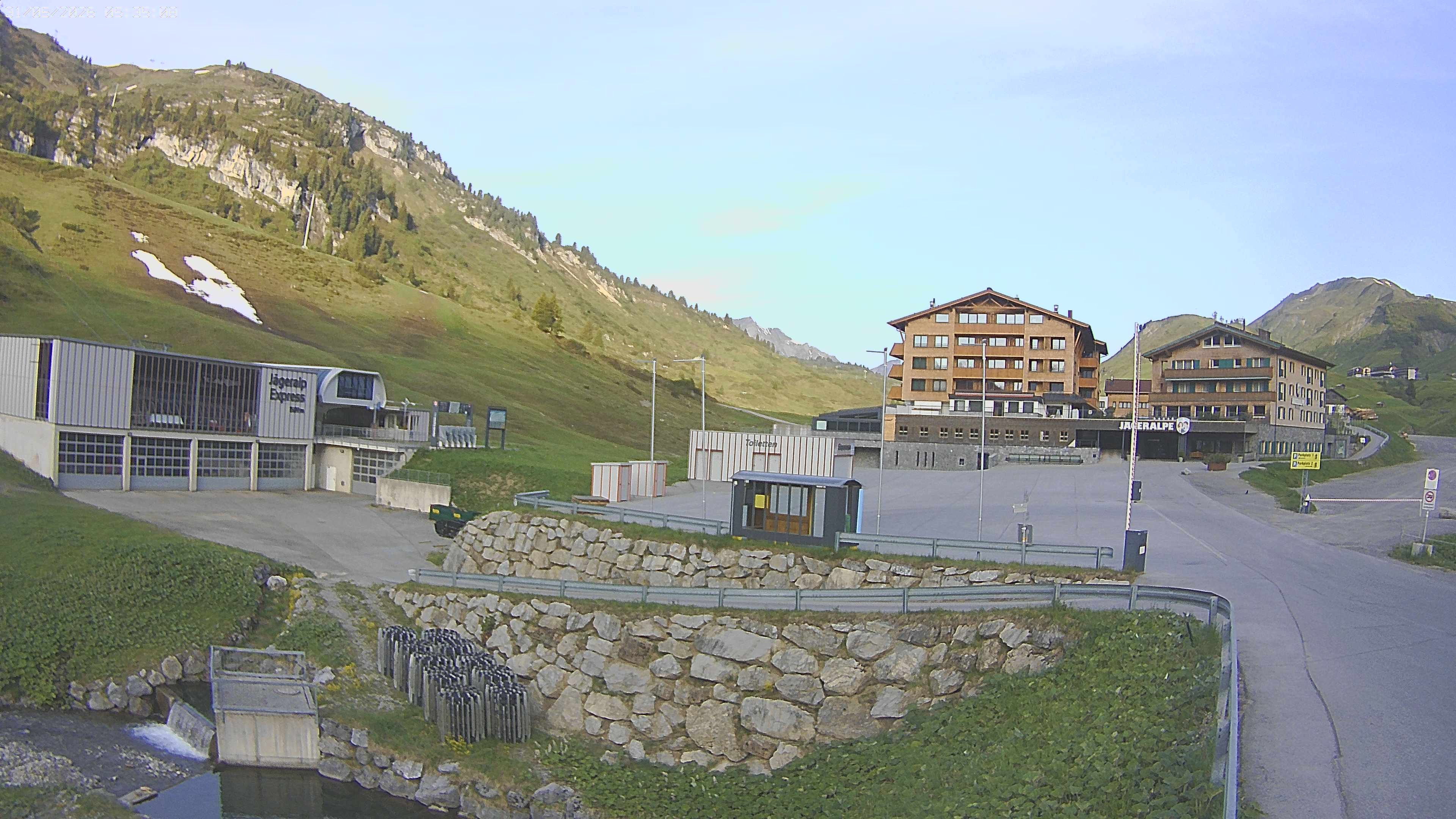 Archived image Webcam Jägeralpe: View Hotel