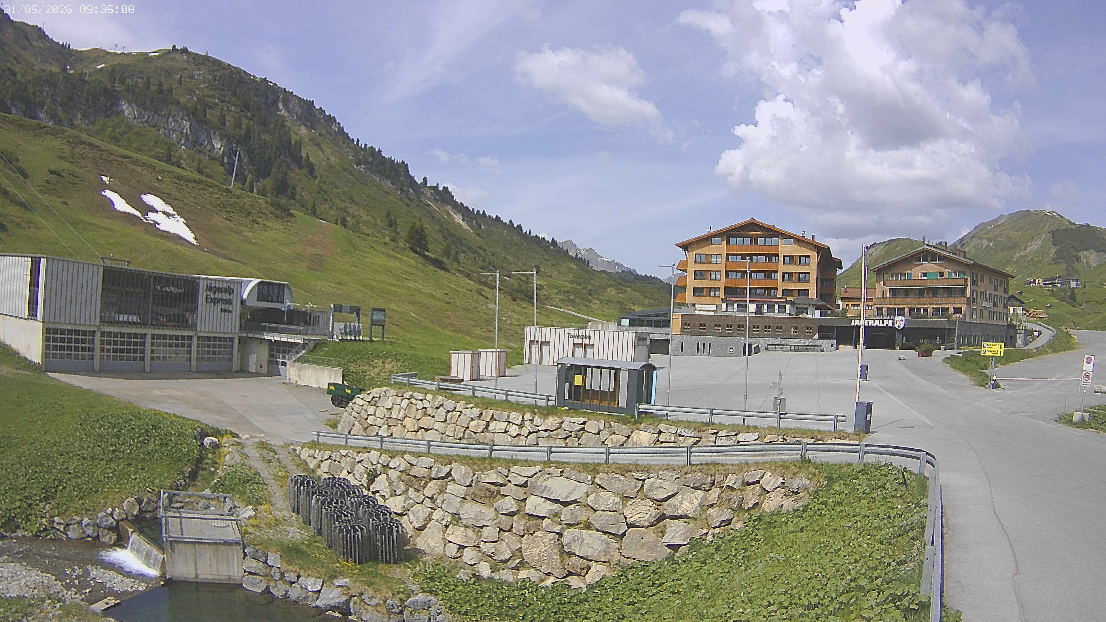 Archiv Foto Webcam Jägeralpe: Blick aufs Hotel