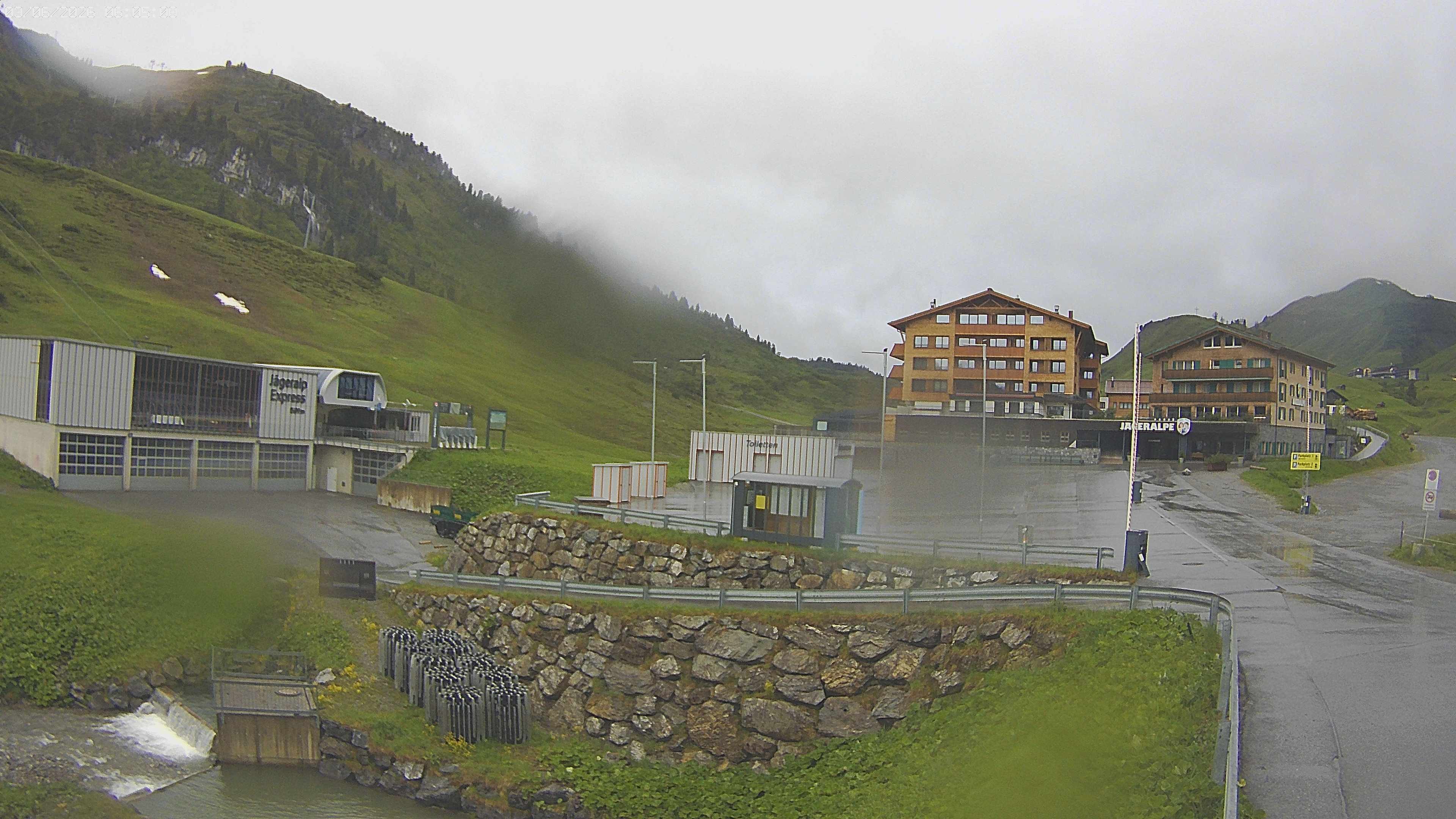Archiv Foto Webcam Jägeralpe: Blick aufs Hotel