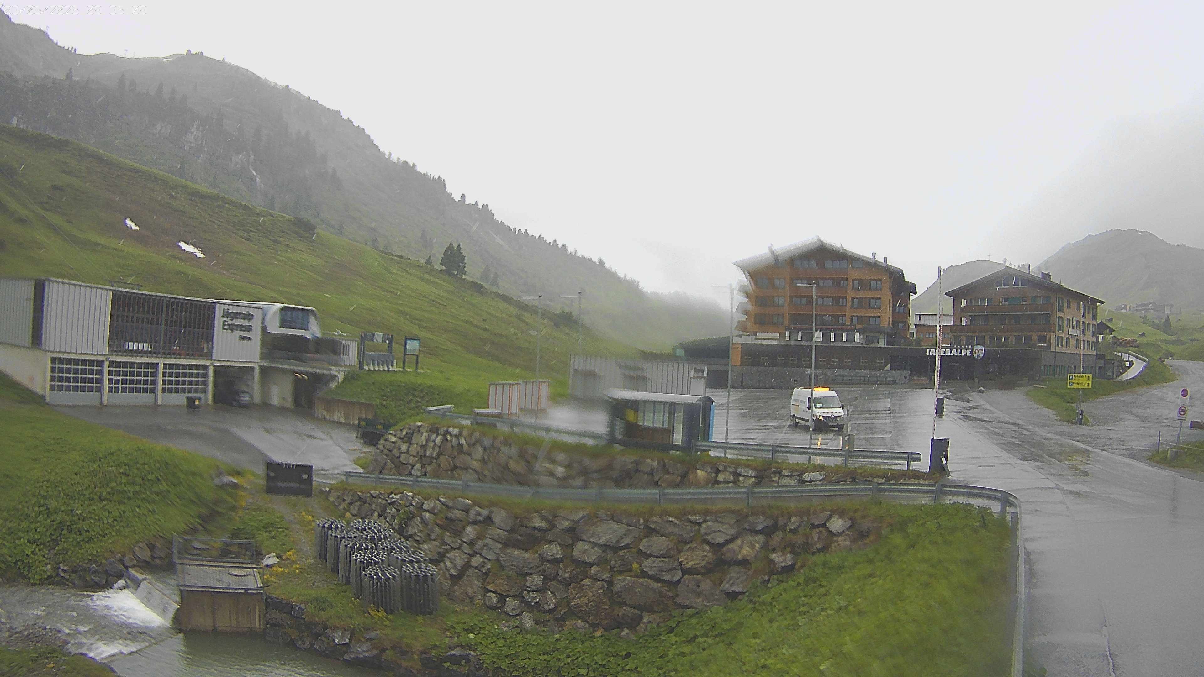 Archiv Foto Webcam Jägeralpe: Blick aufs Hotel