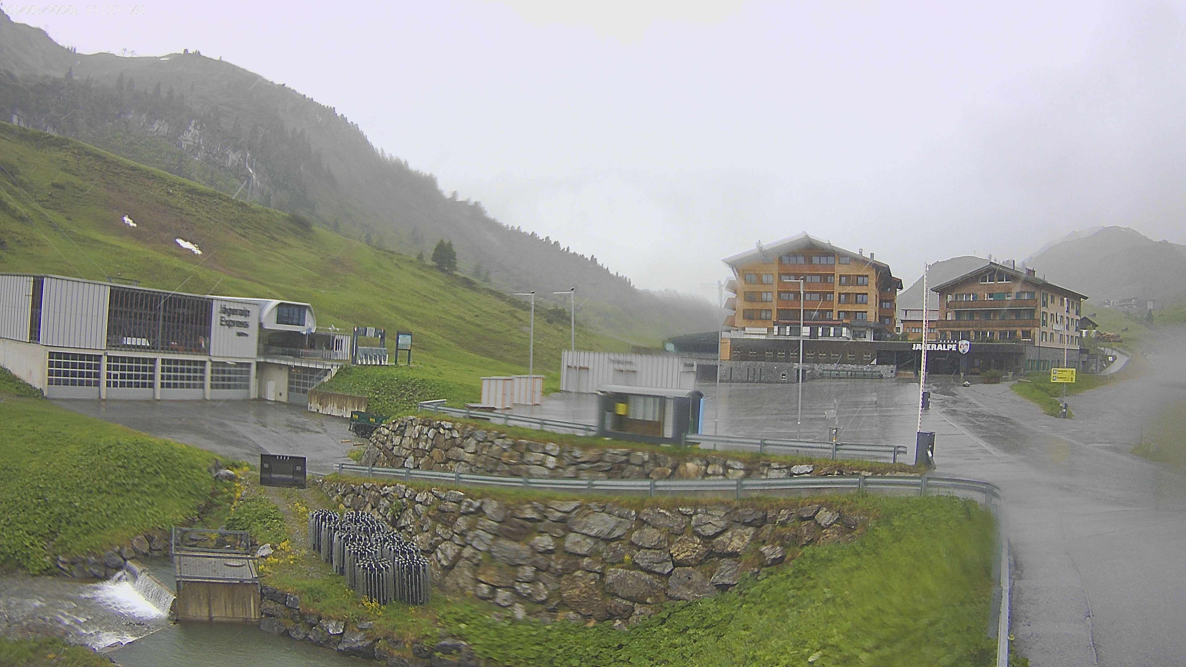 Archiv Foto Webcam Jägeralpe: Blick aufs Hotel