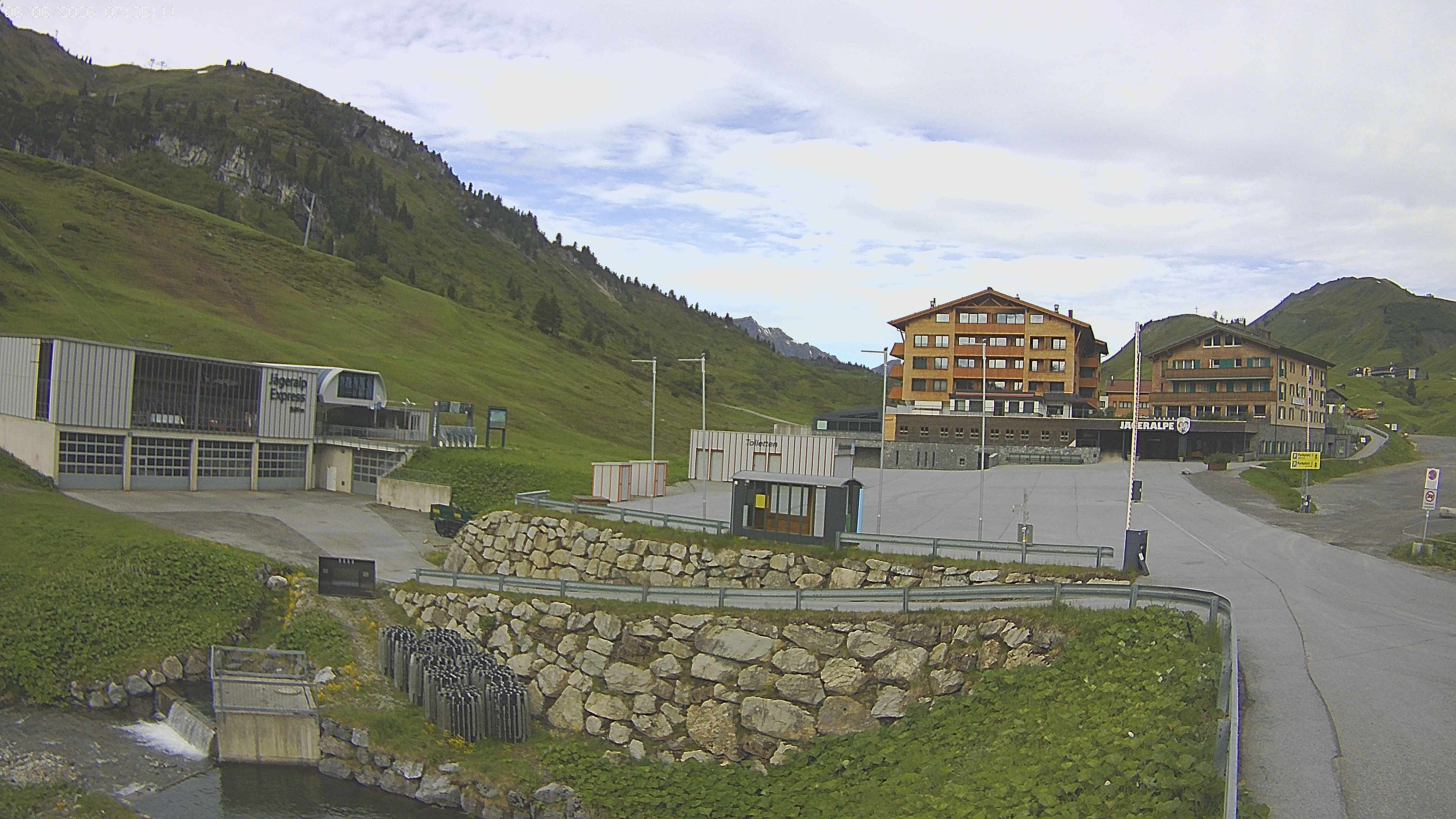 Archived image Webcam Jägeralpe: View Hotel