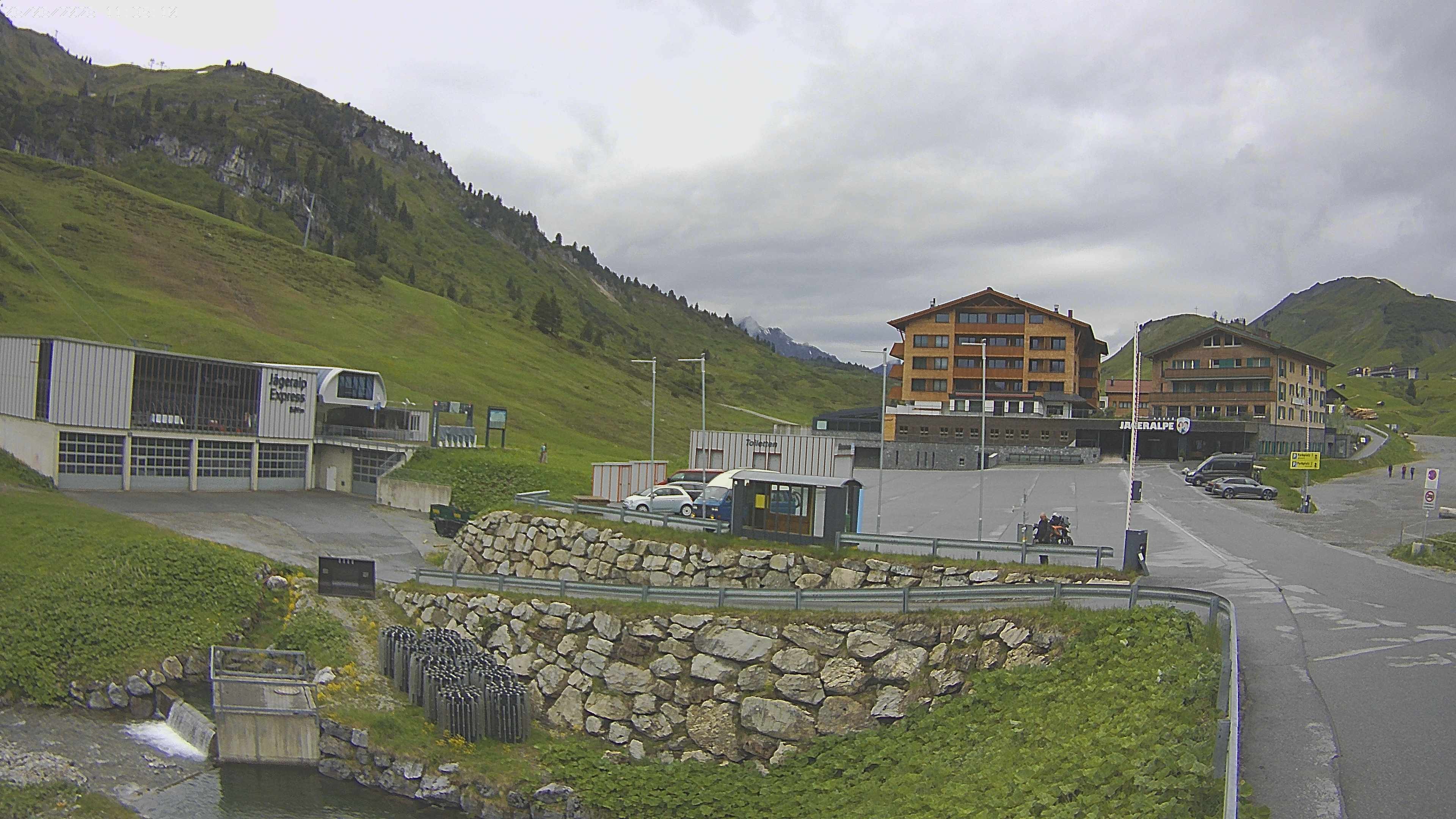 Archived image Webcam Jägeralpe: View Hotel