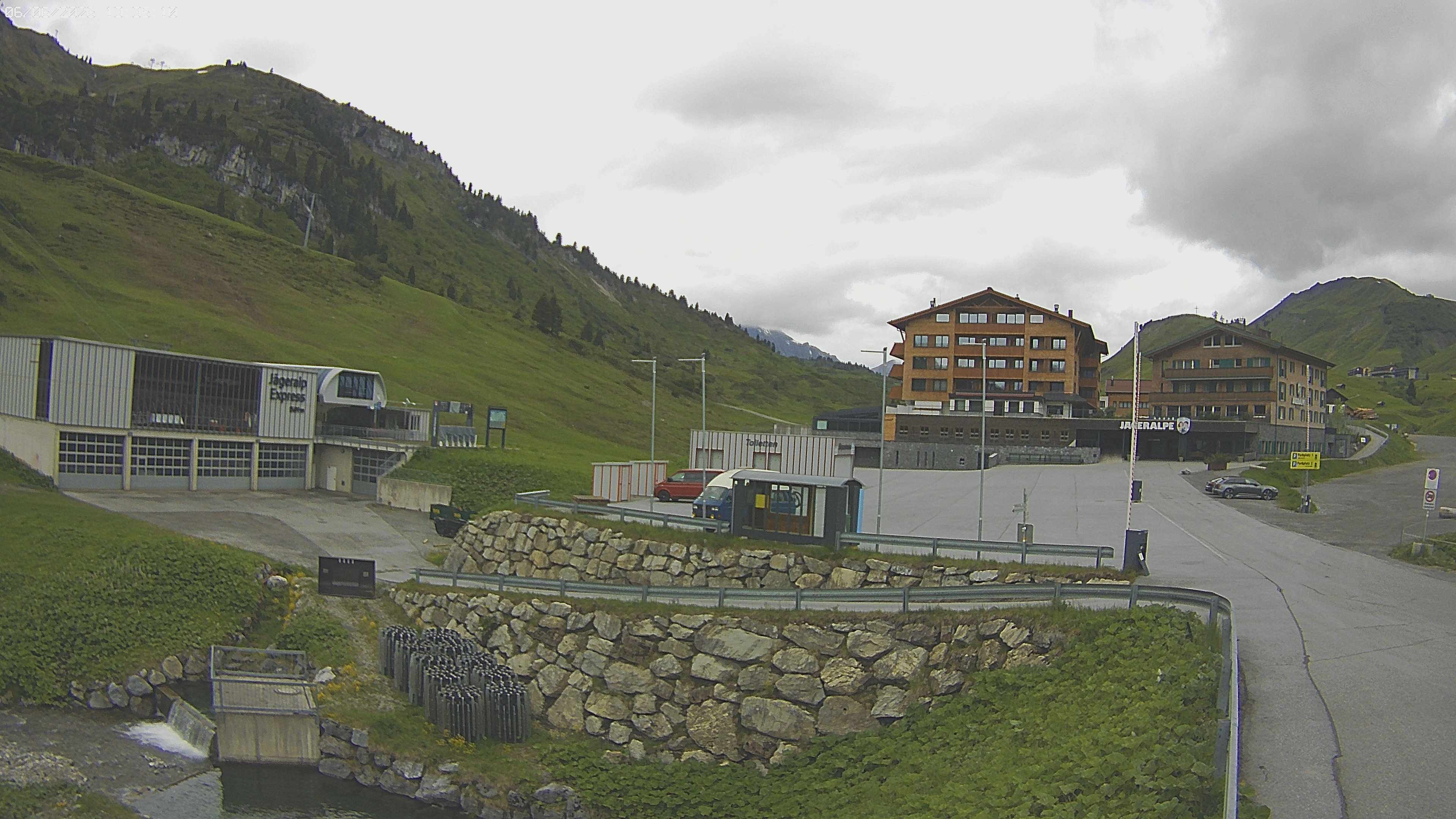 Archived image Webcam Jägeralpe: View Hotel