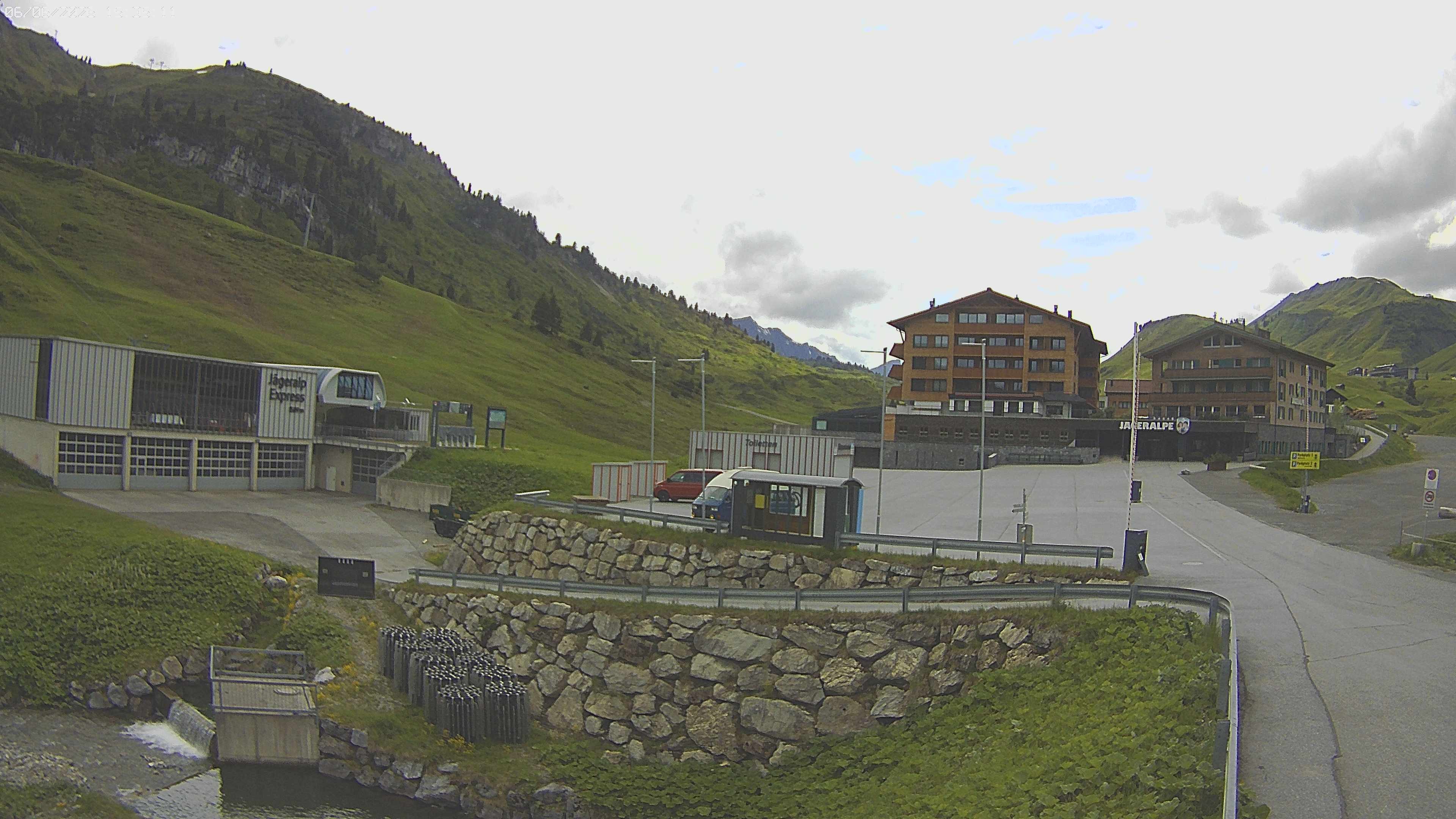 Archiv Foto Webcam Jägeralpe: Blick aufs Hotel