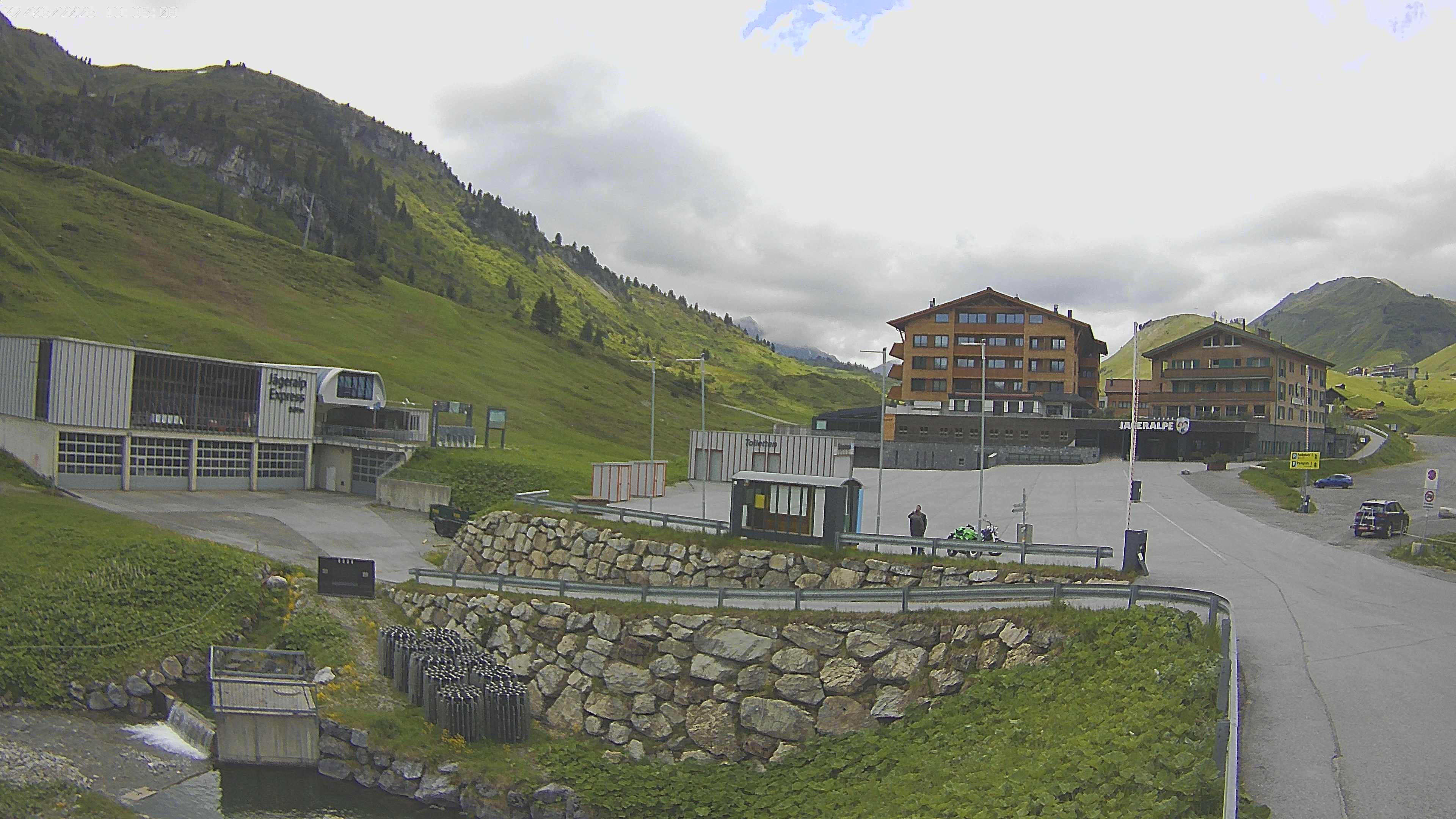 Archiv Foto Webcam Jägeralpe: Blick aufs Hotel