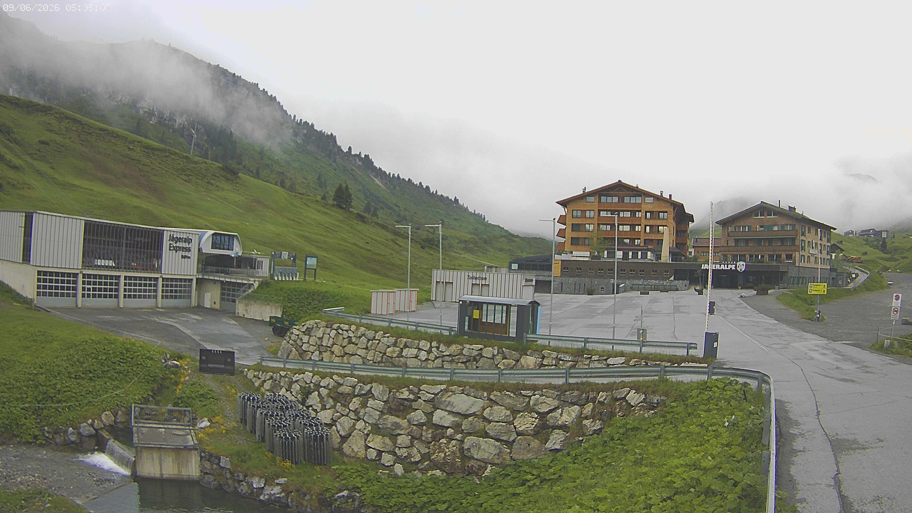 Archiv Foto Webcam Jägeralpe: Blick aufs Hotel