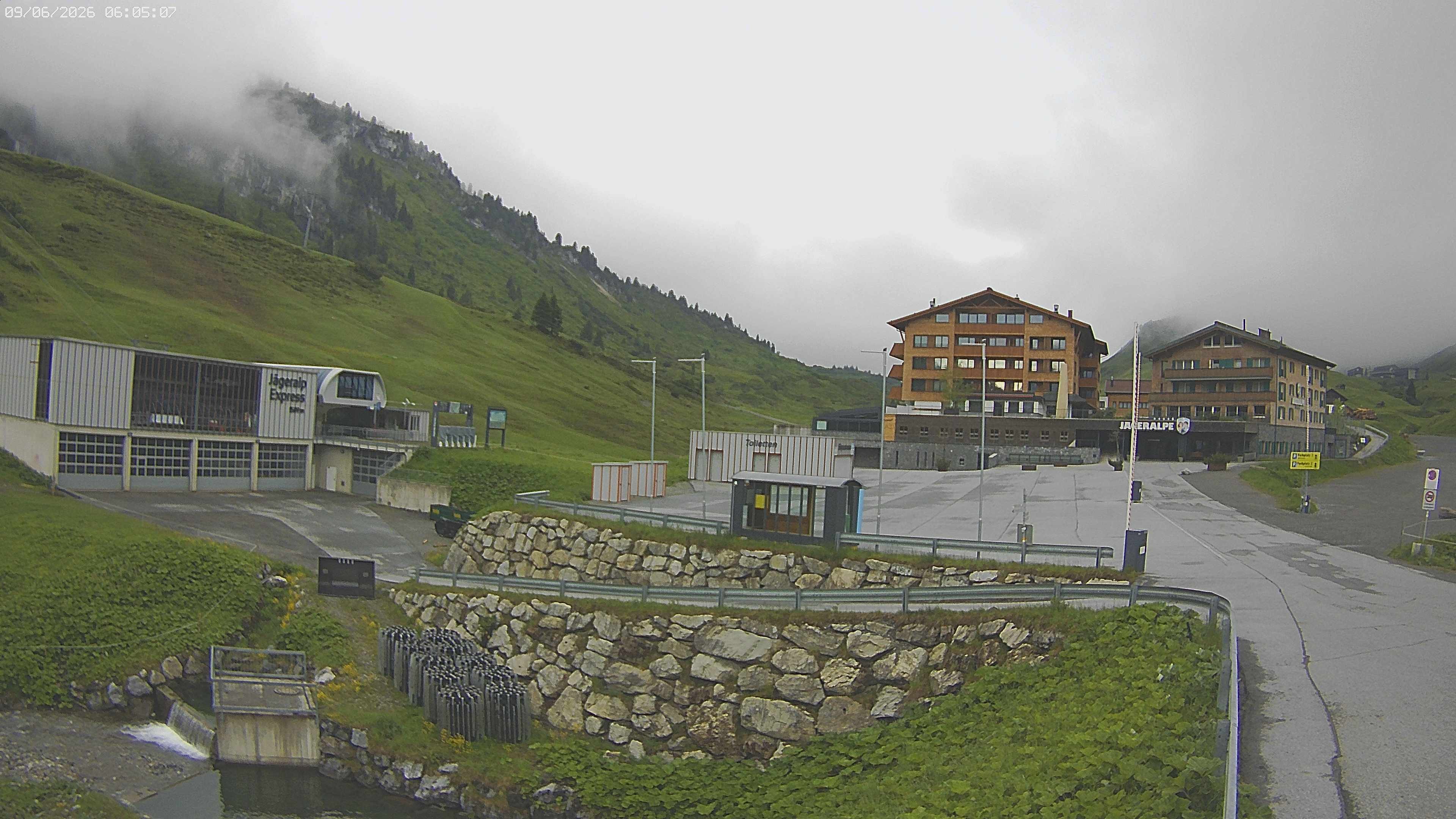 Archiv Foto Webcam Jägeralpe: Blick aufs Hotel