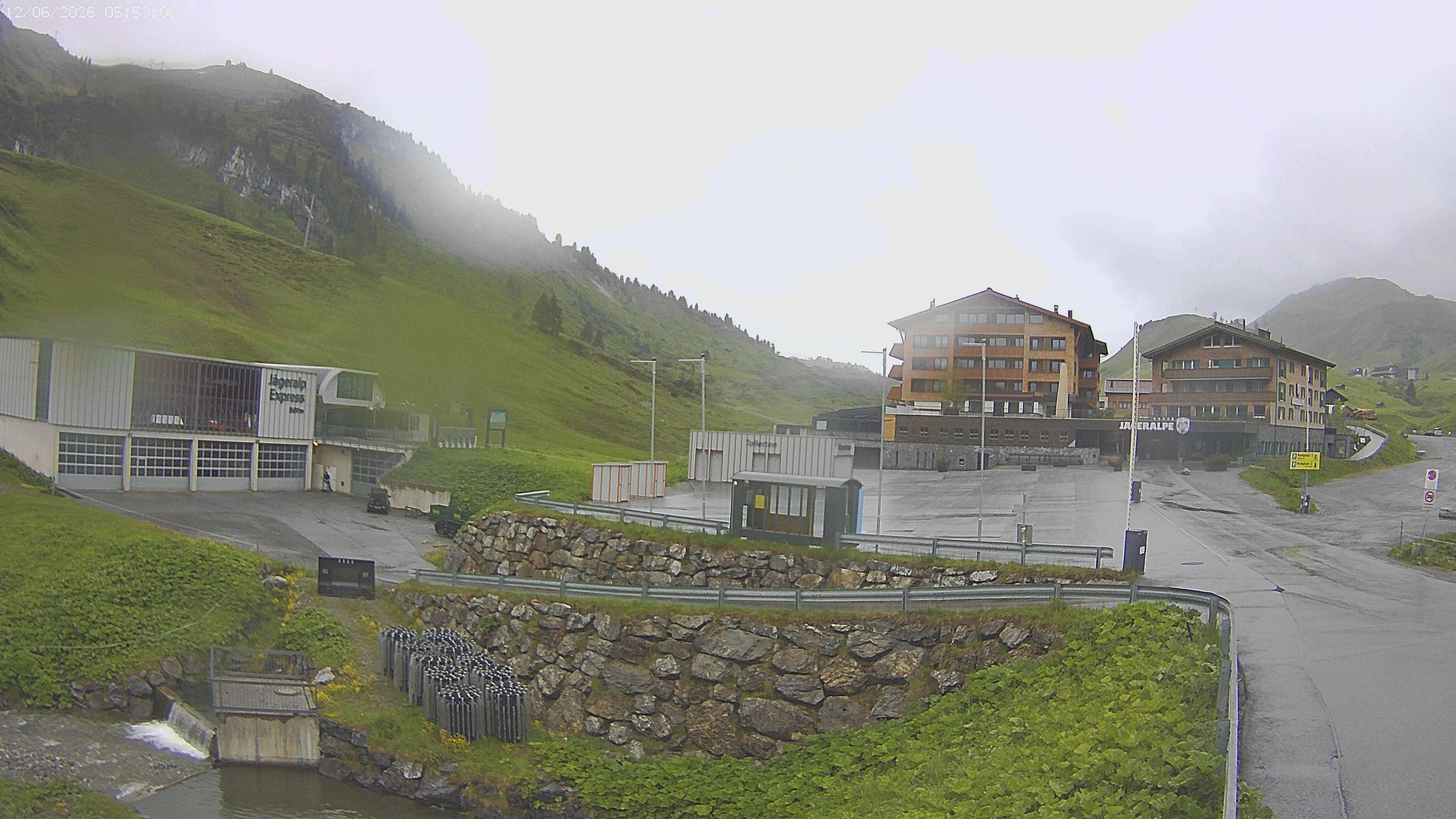 Archiv Foto Webcam Jägeralpe: Blick aufs Hotel