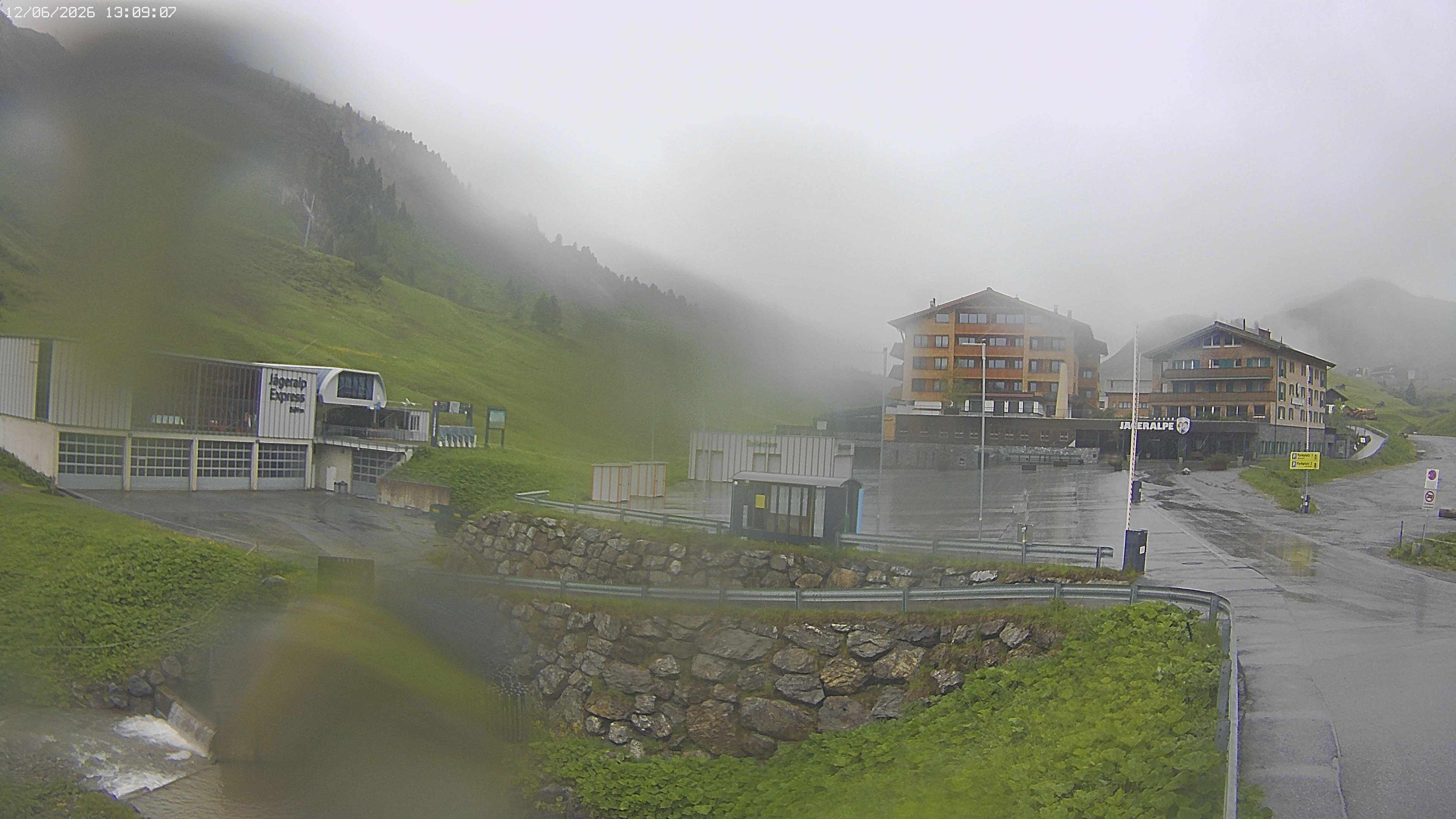 Archiv Foto Webcam Jägeralpe: Blick aufs Hotel