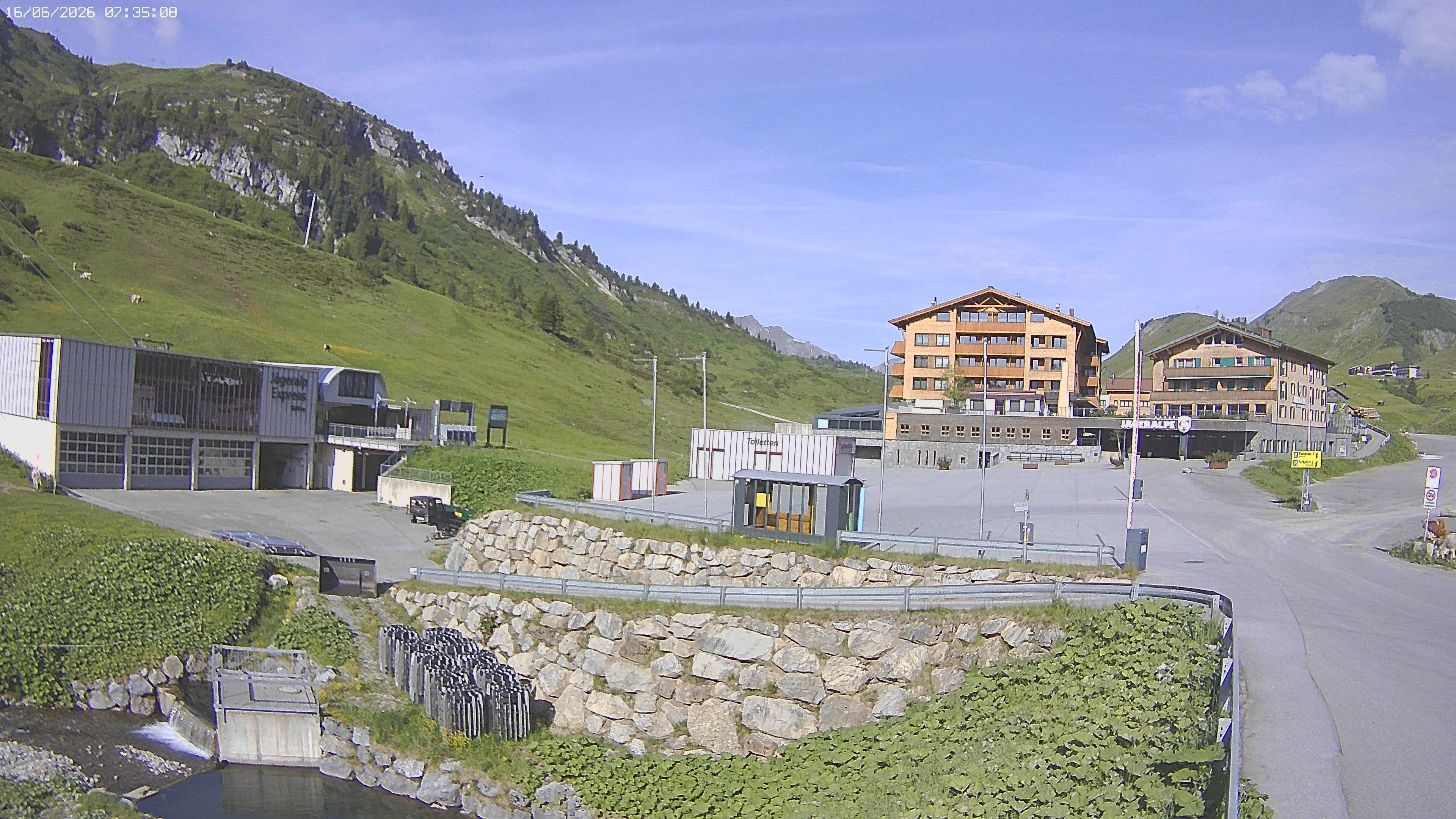 Archived image Webcam Jägeralpe: View Hotel