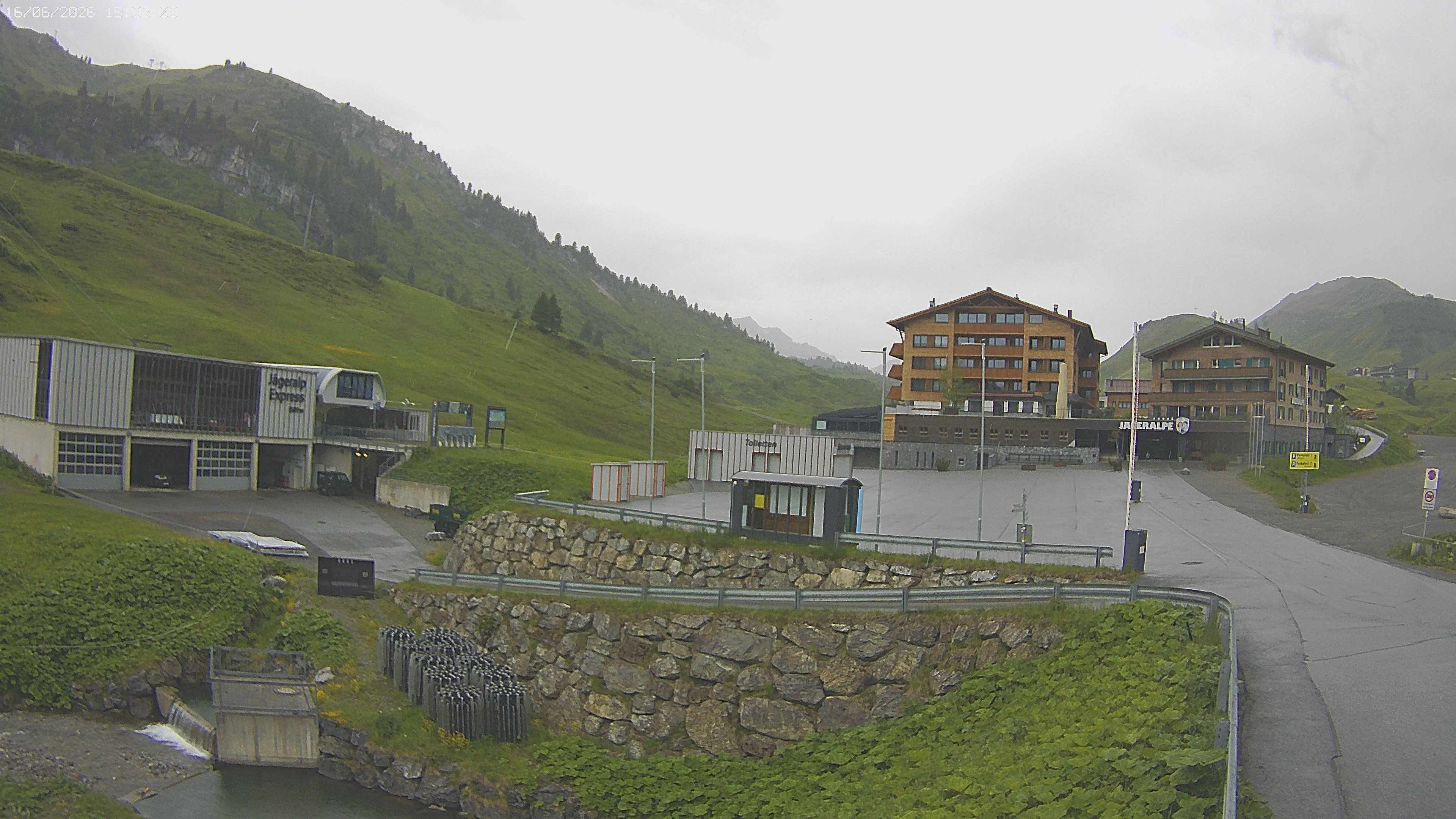 Archiv Foto Webcam Jägeralpe: Blick aufs Hotel