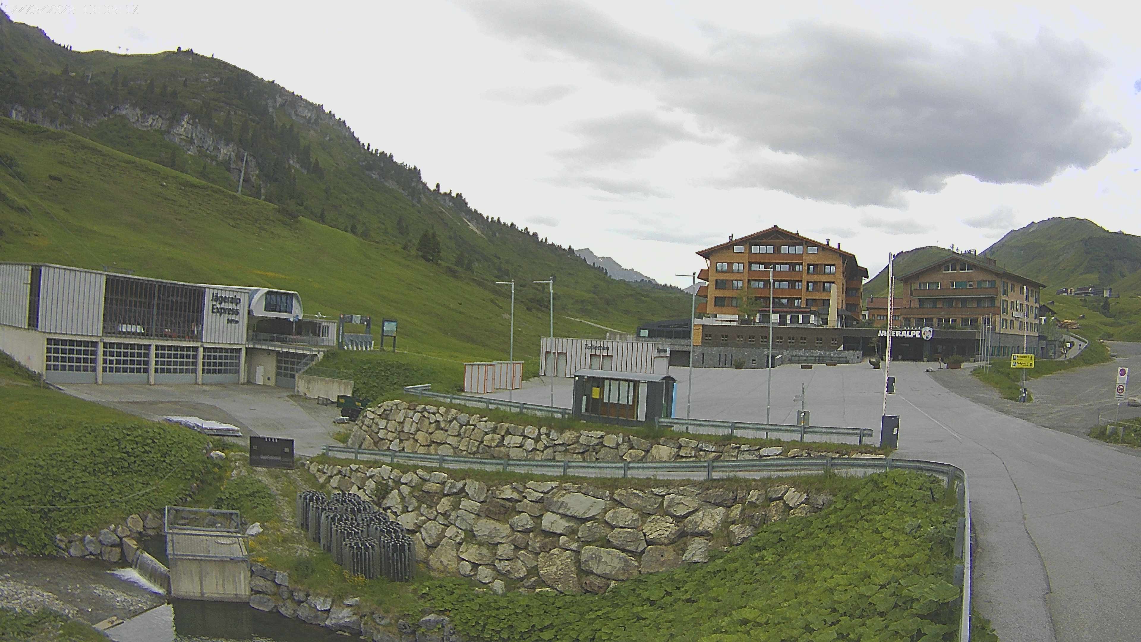 Archiv Foto Webcam Jägeralpe: Blick aufs Hotel