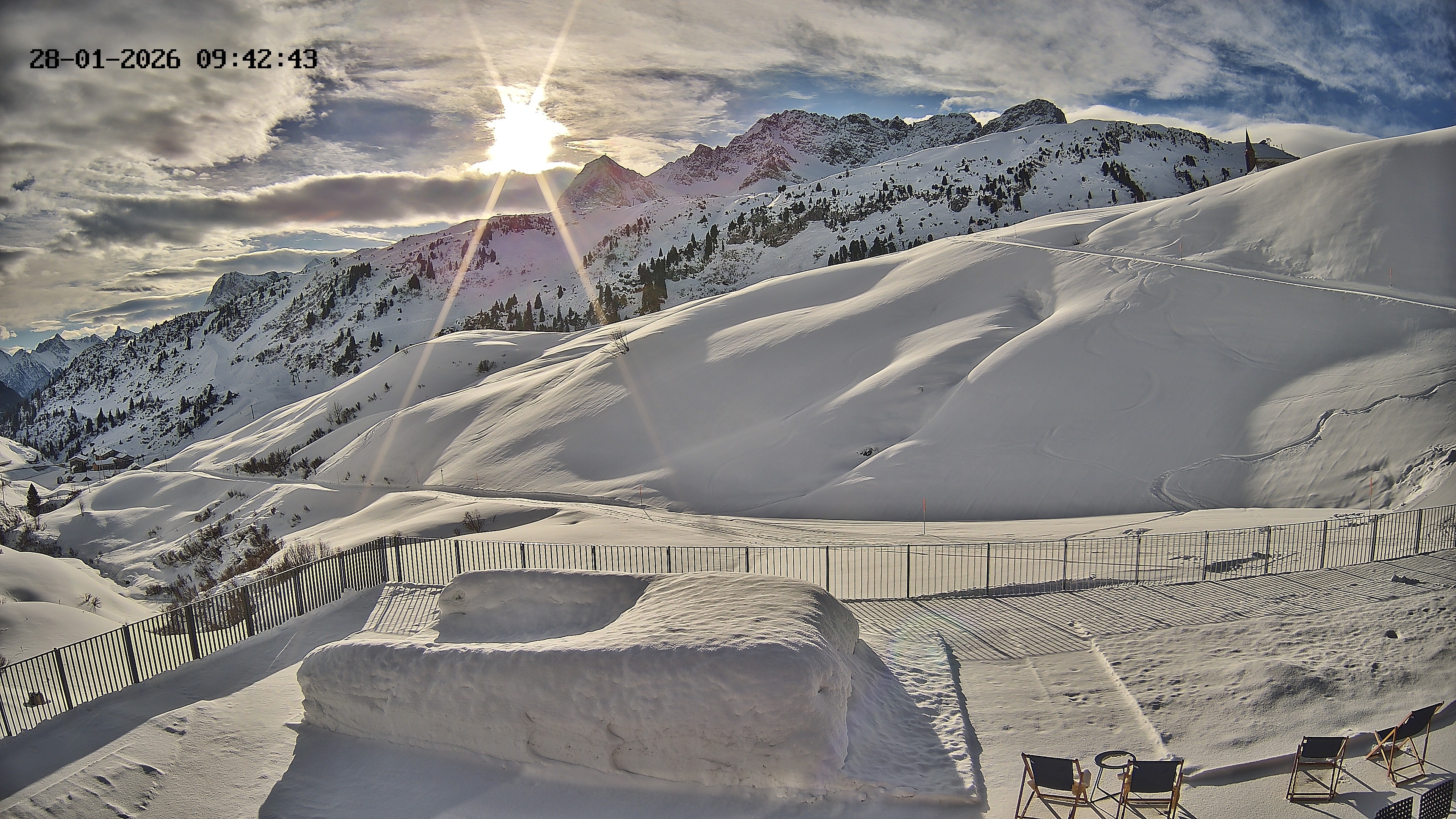 Archiv Foto Webcam Hotel Adler in Warth