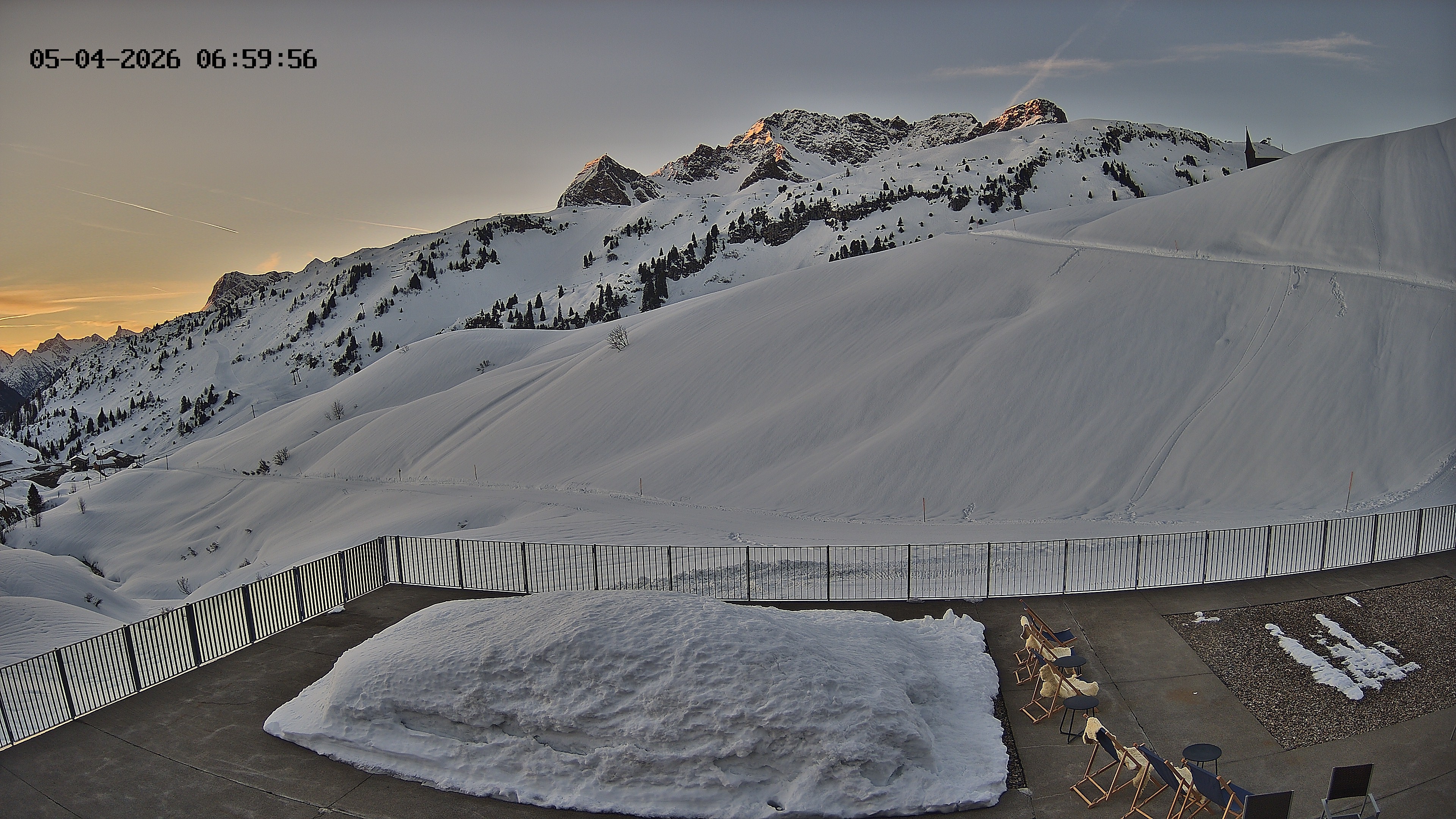 Archived image Webcam Hotel Adler at Warth