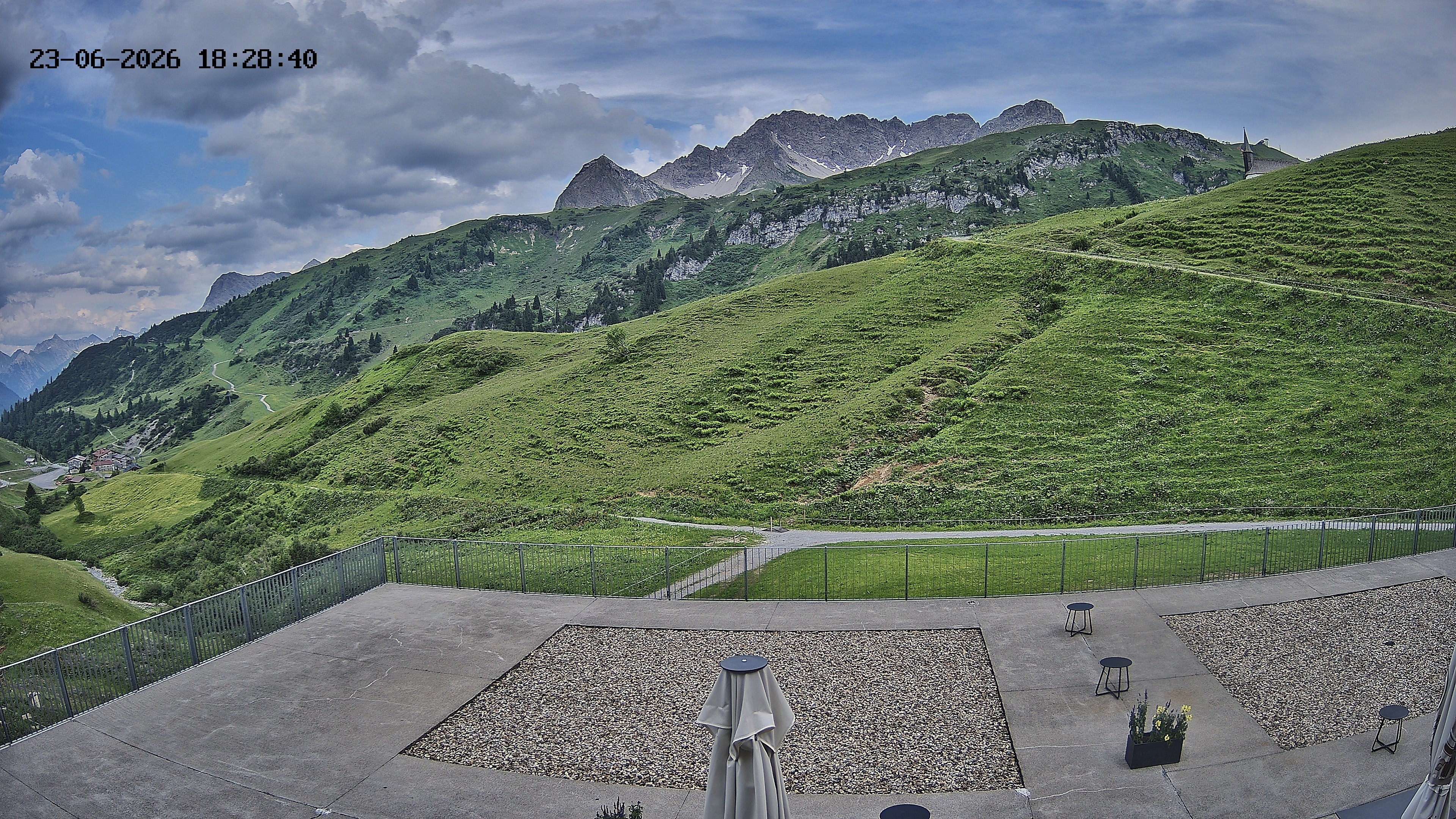 Archived image Webcam Hotel Adler at Warth