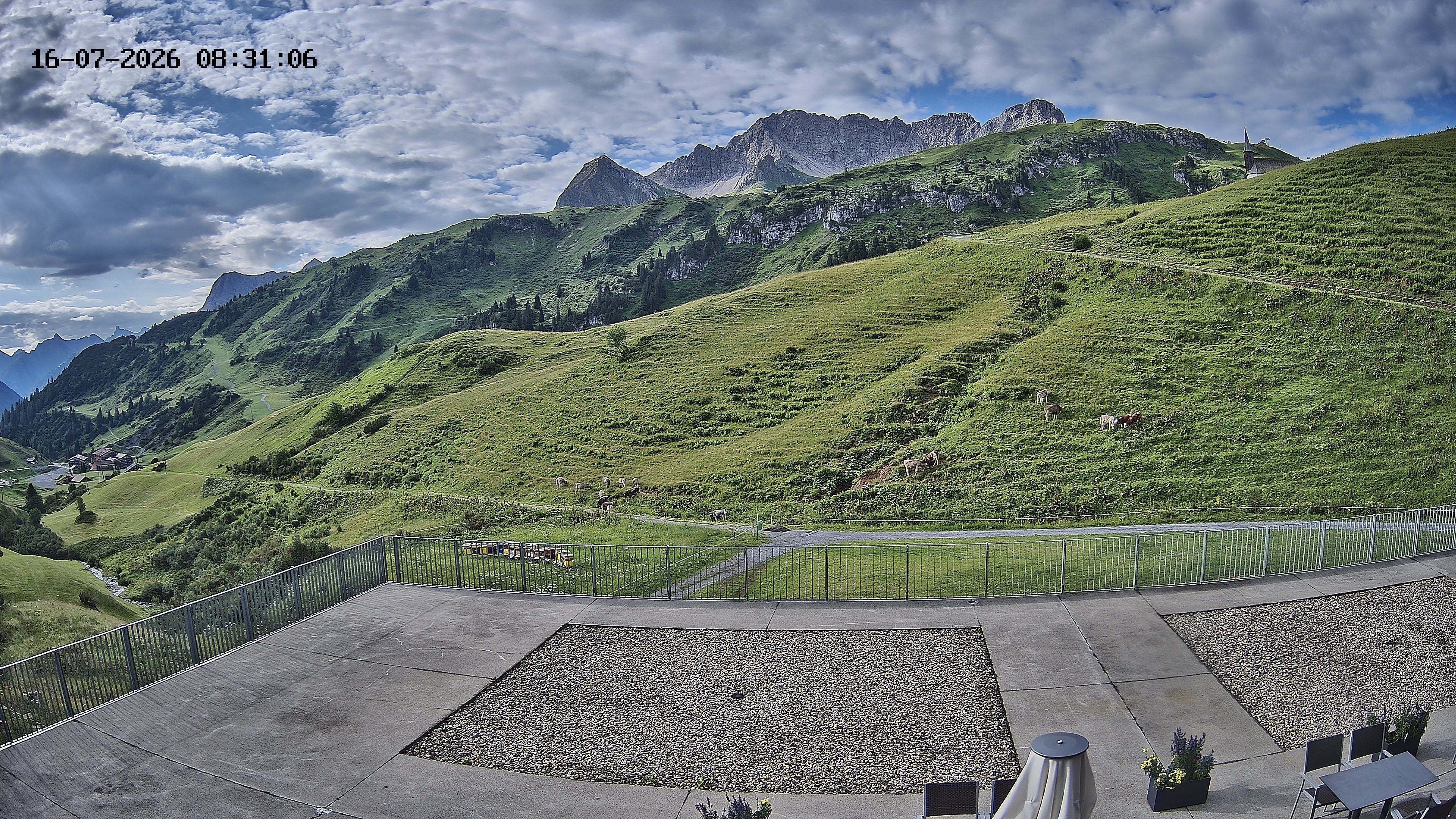 Archived image Webcam Hotel Adler at Warth