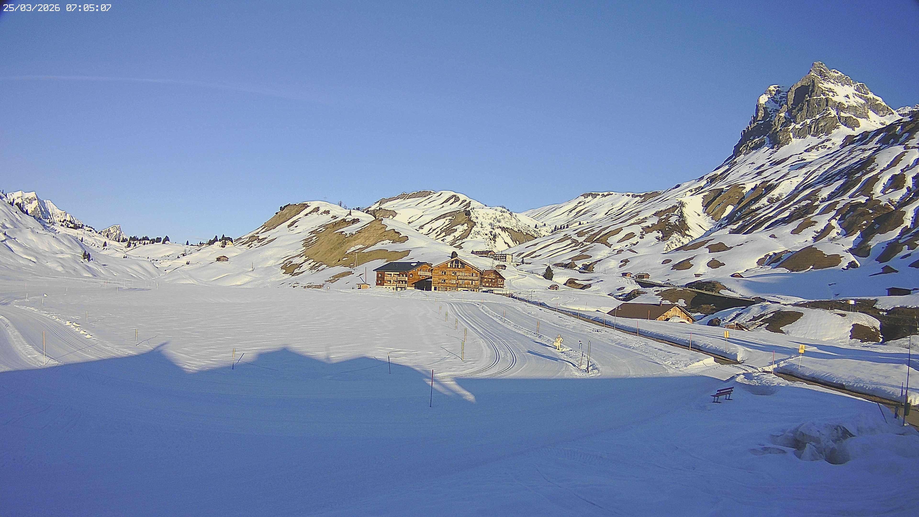 Archiv Foto Webcam Jägeralpe bei Warth