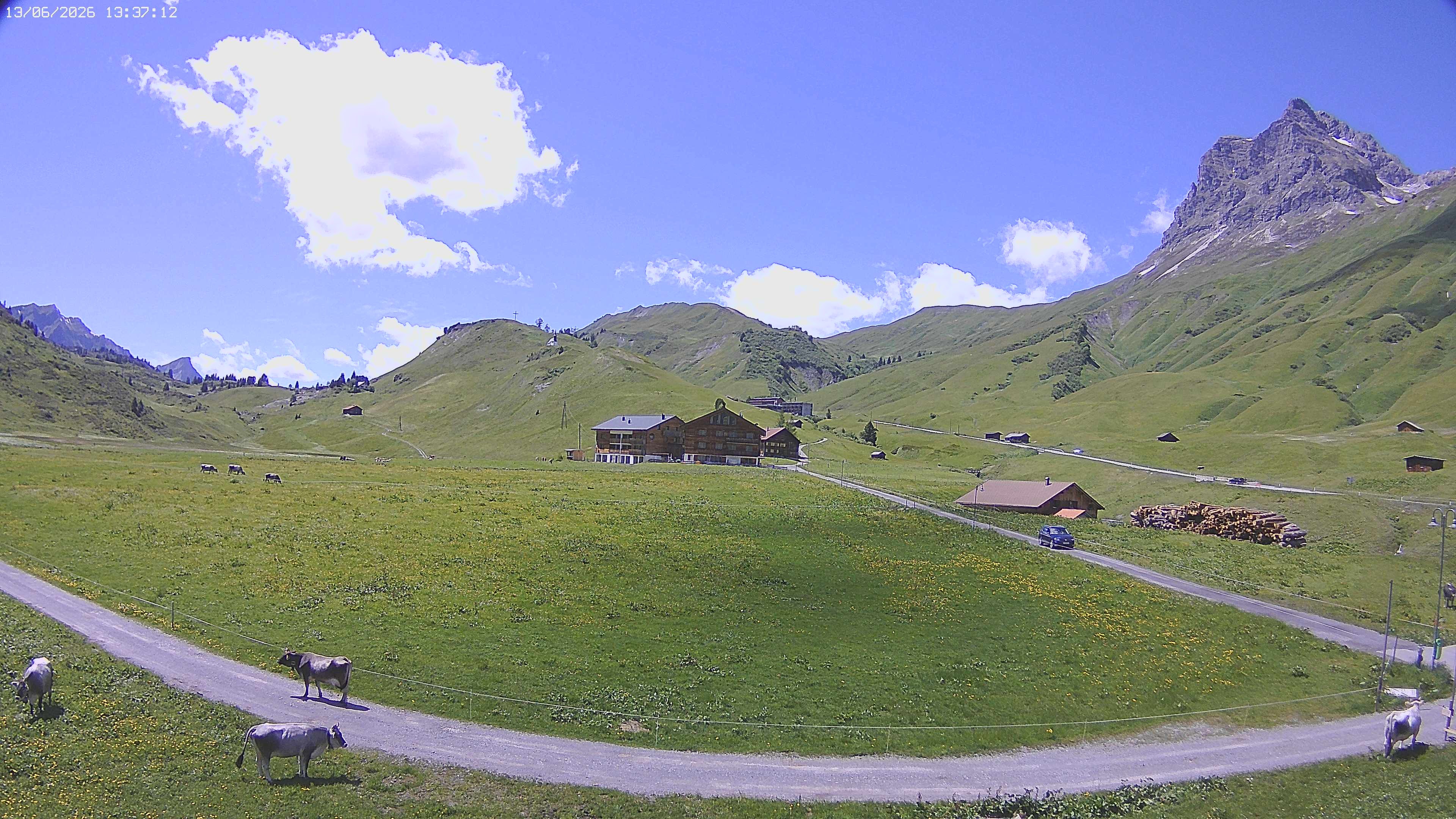 Archiv Foto Webcam Jägeralpe bei Warth