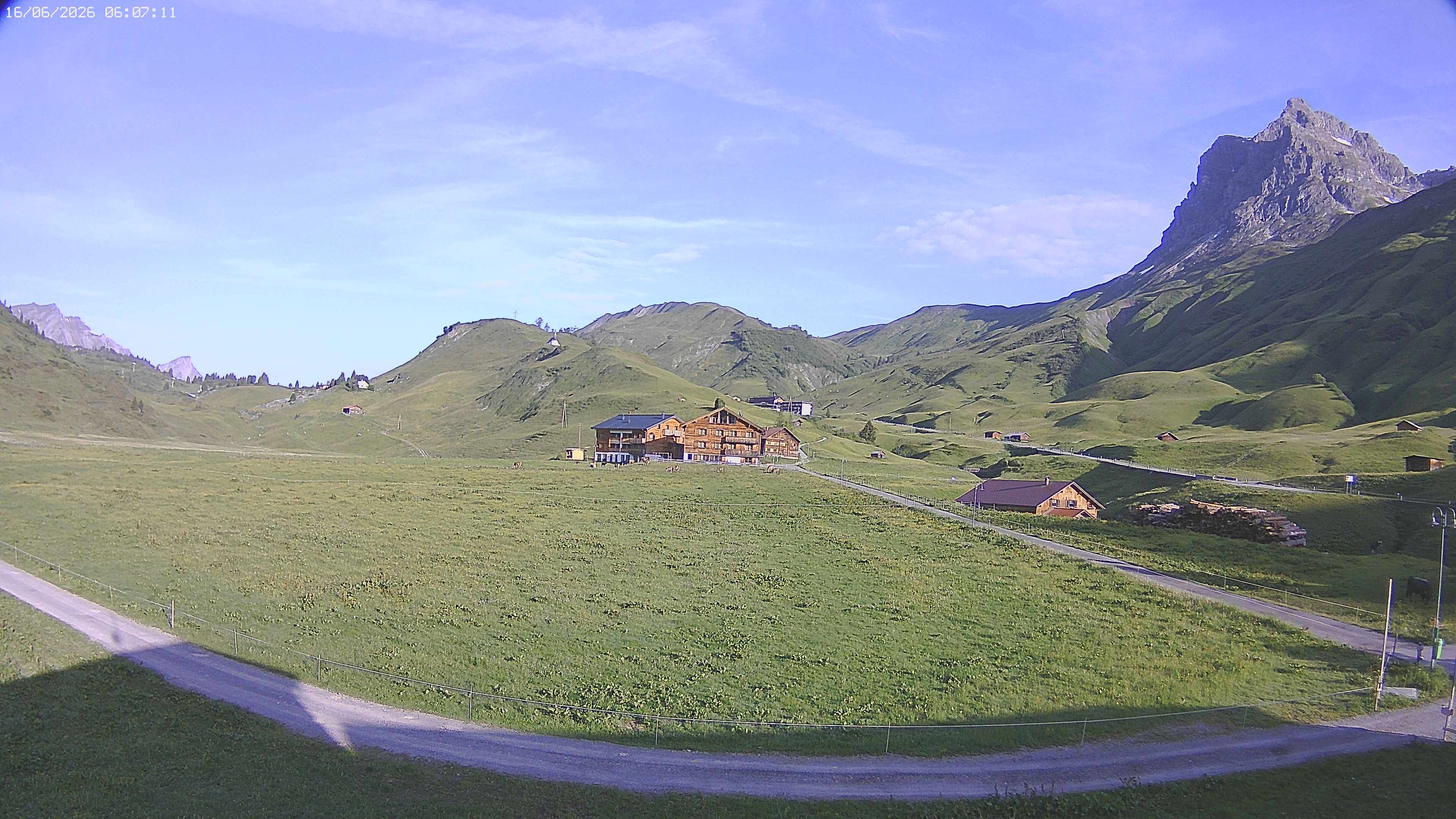 Archiv Foto Webcam Jägeralpe bei Warth
